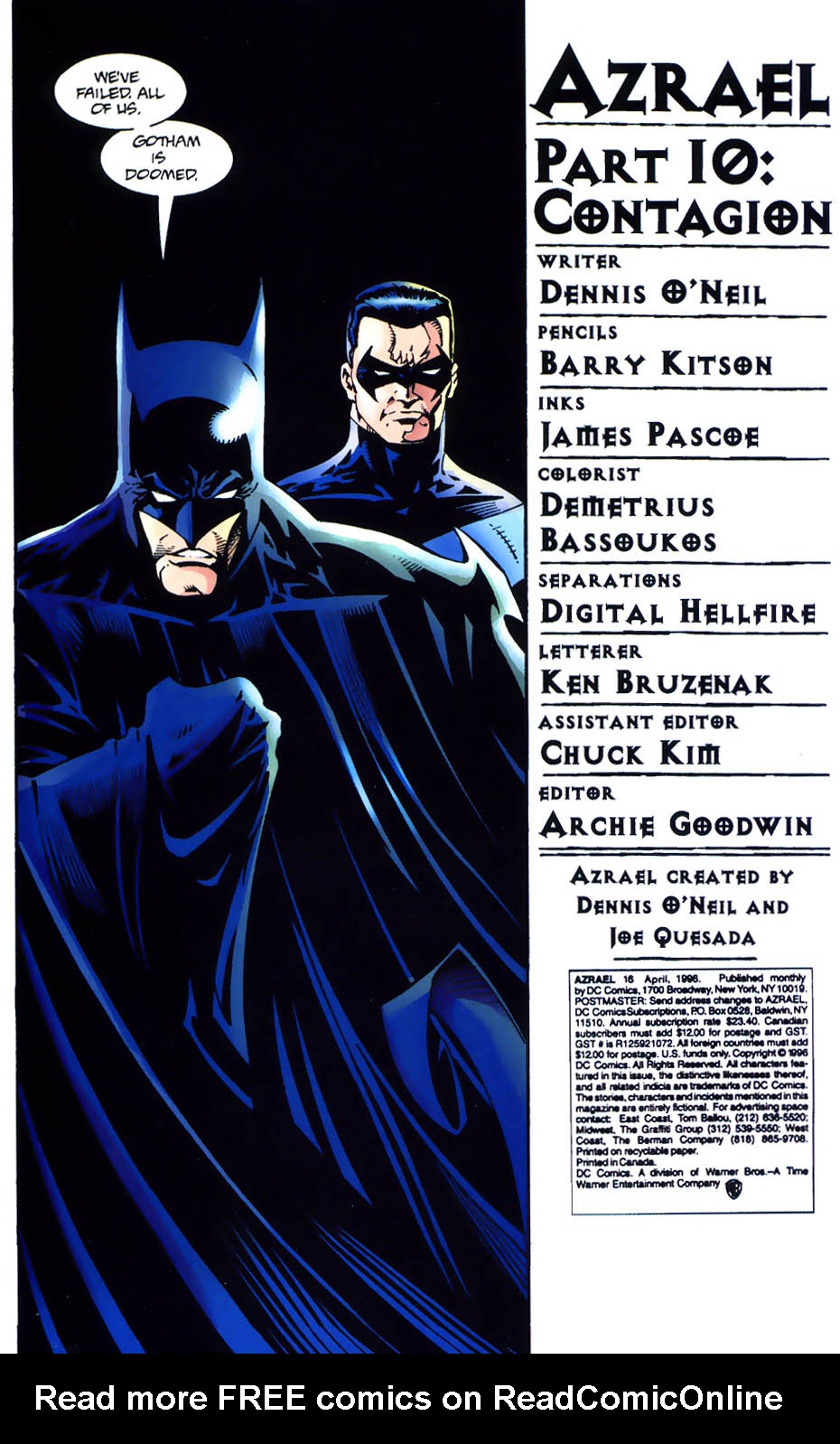 Read online Azrael (1995) comic -  Issue #16 - 2