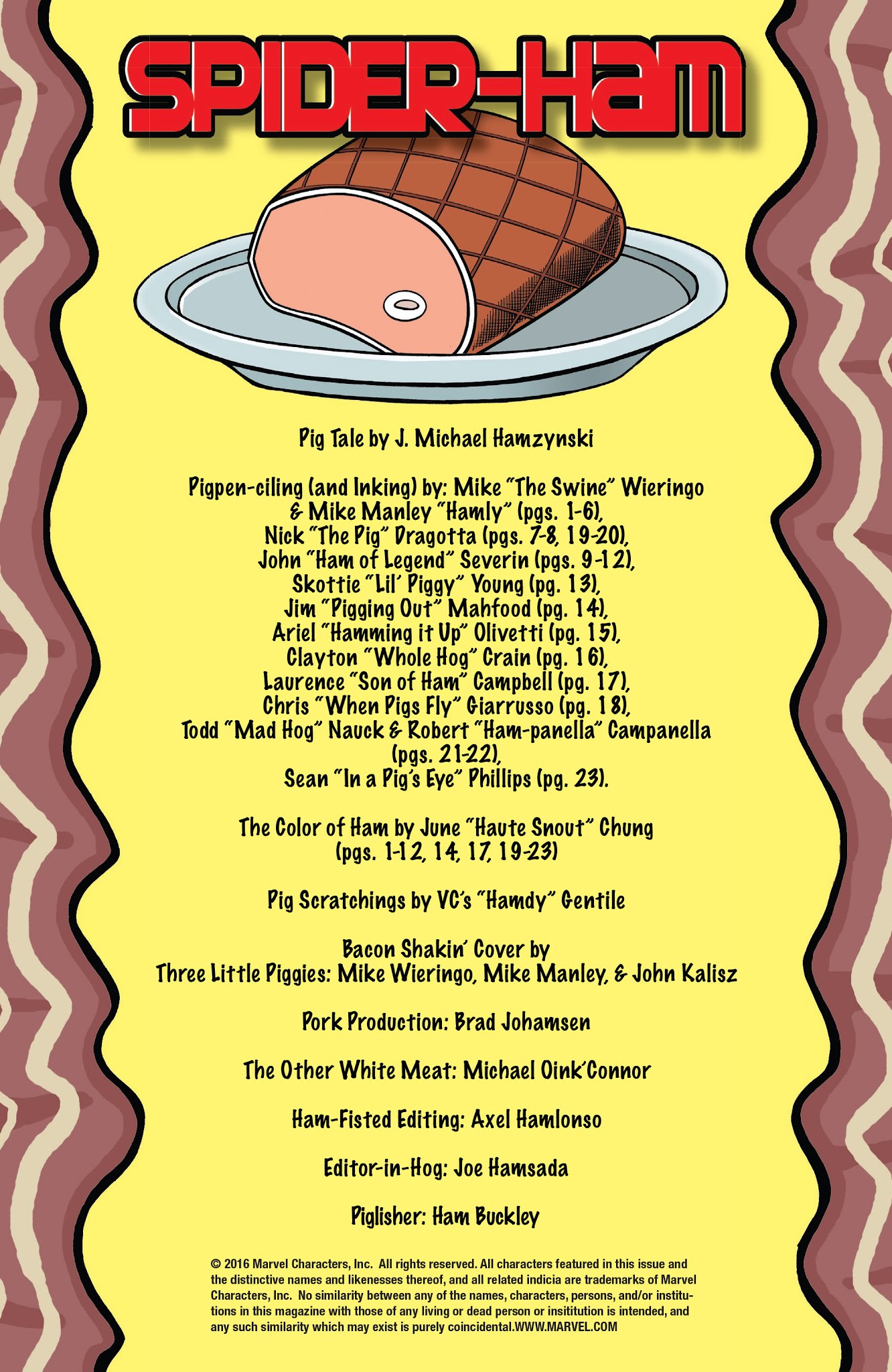 Read online Ultimate Civil War: Spider-Ham comic -  Issue # Full - 2