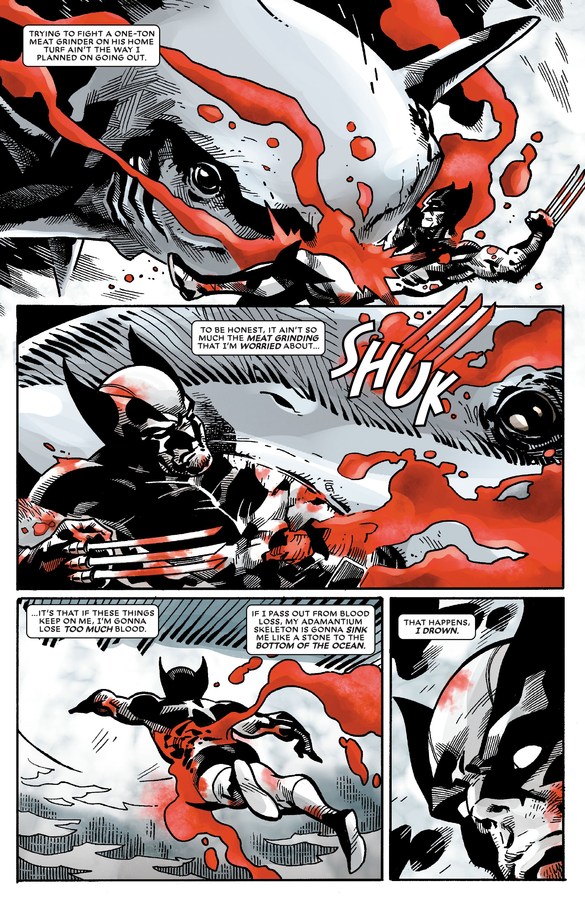 Read online Wolverine: Black, White & Blood comic -  Issue #4 - 18