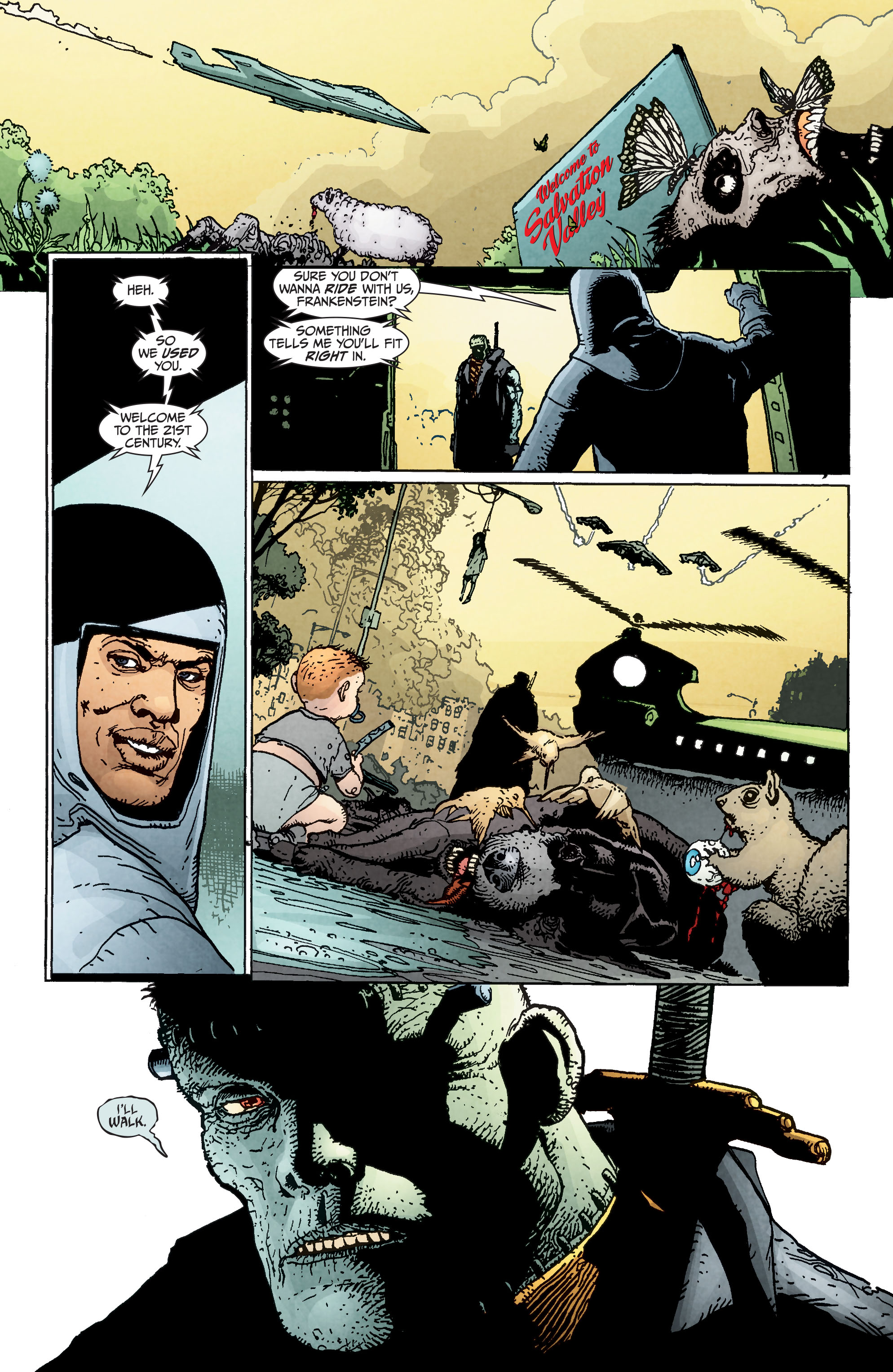 Read online Seven Soldiers: Frankenstein comic -  Issue #3 - 21