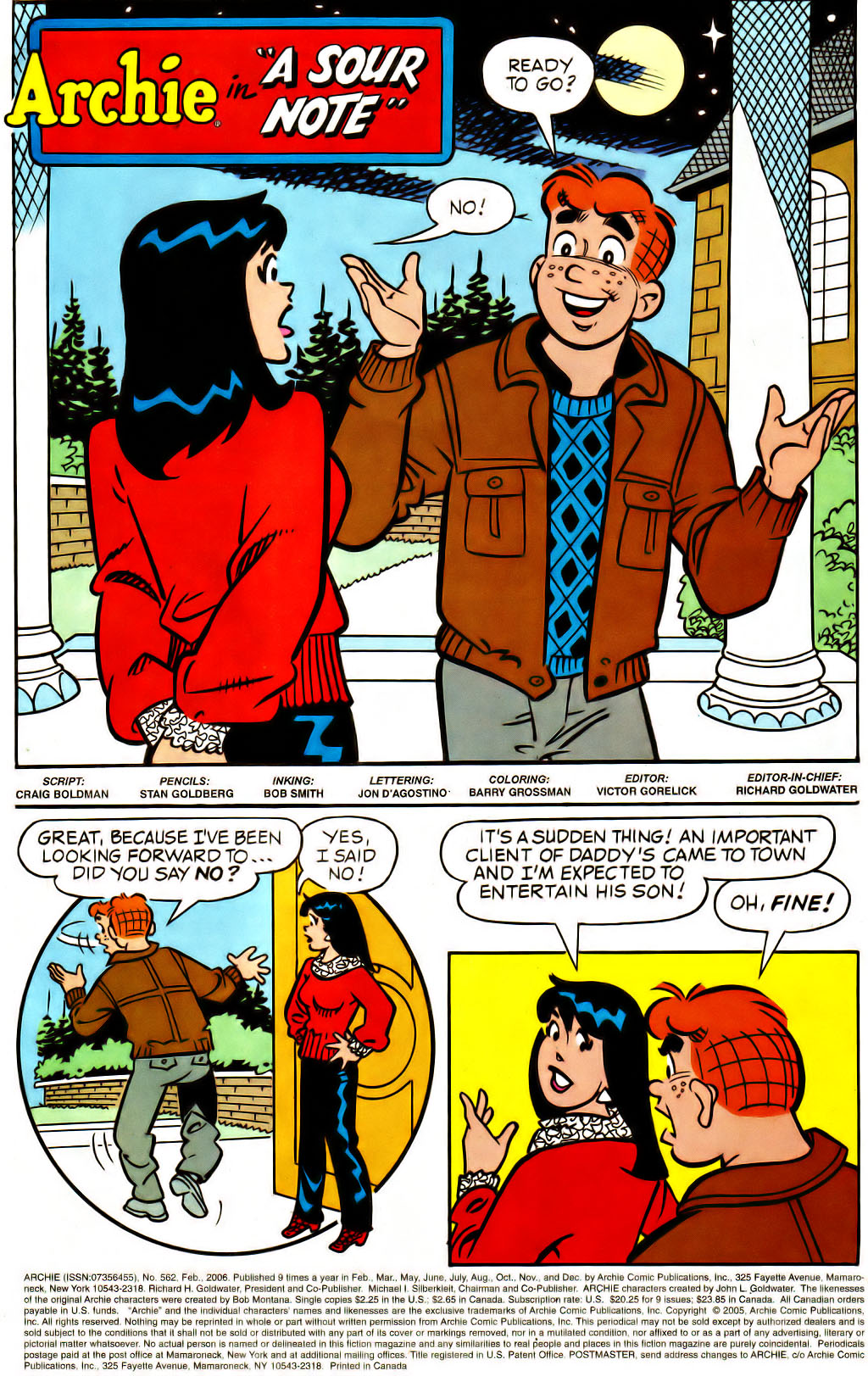 Read online Archie (1960) comic -  Issue #562 - 2