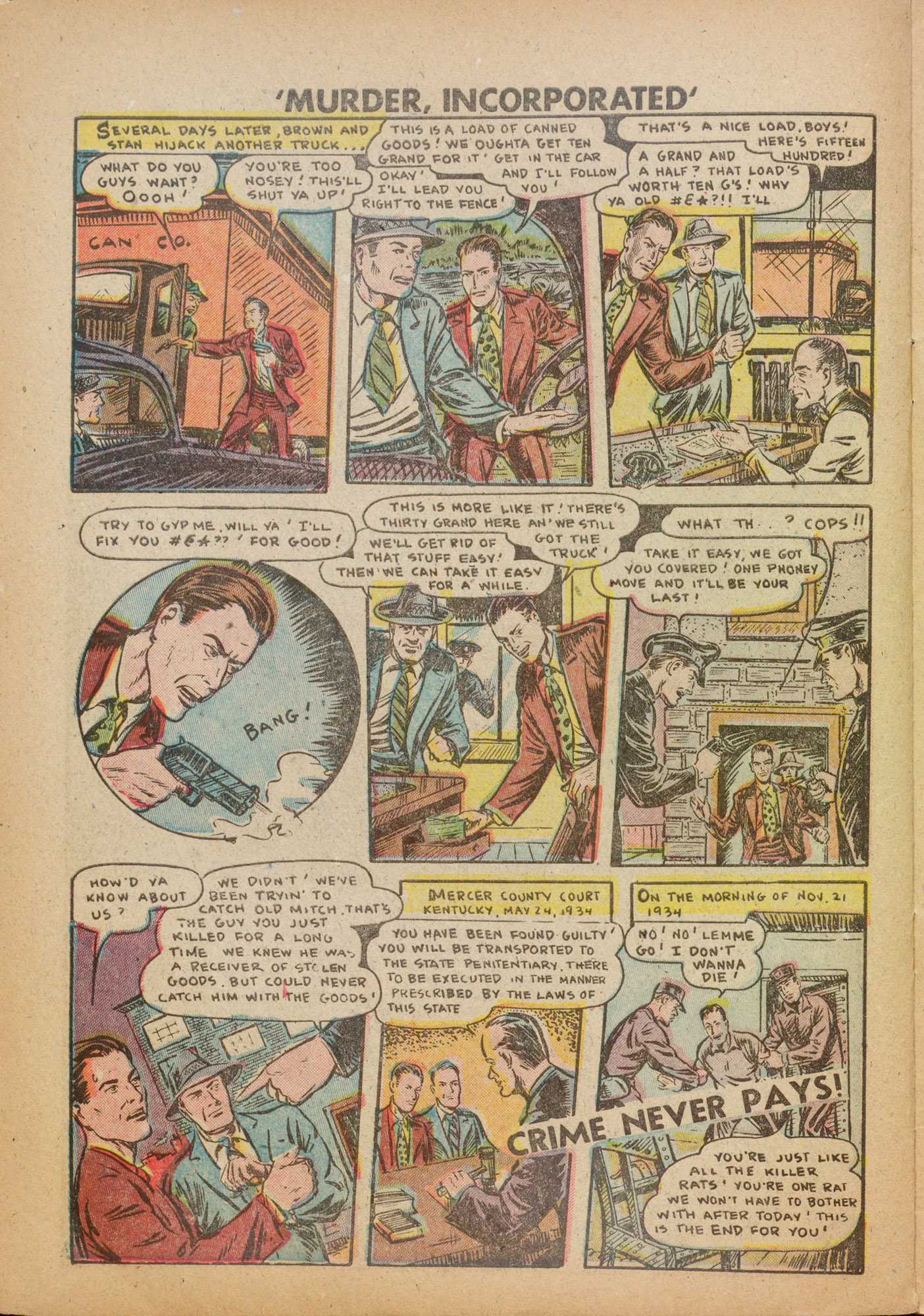 Read online Murder Incorporated (1948) comic -  Issue #9 - 8