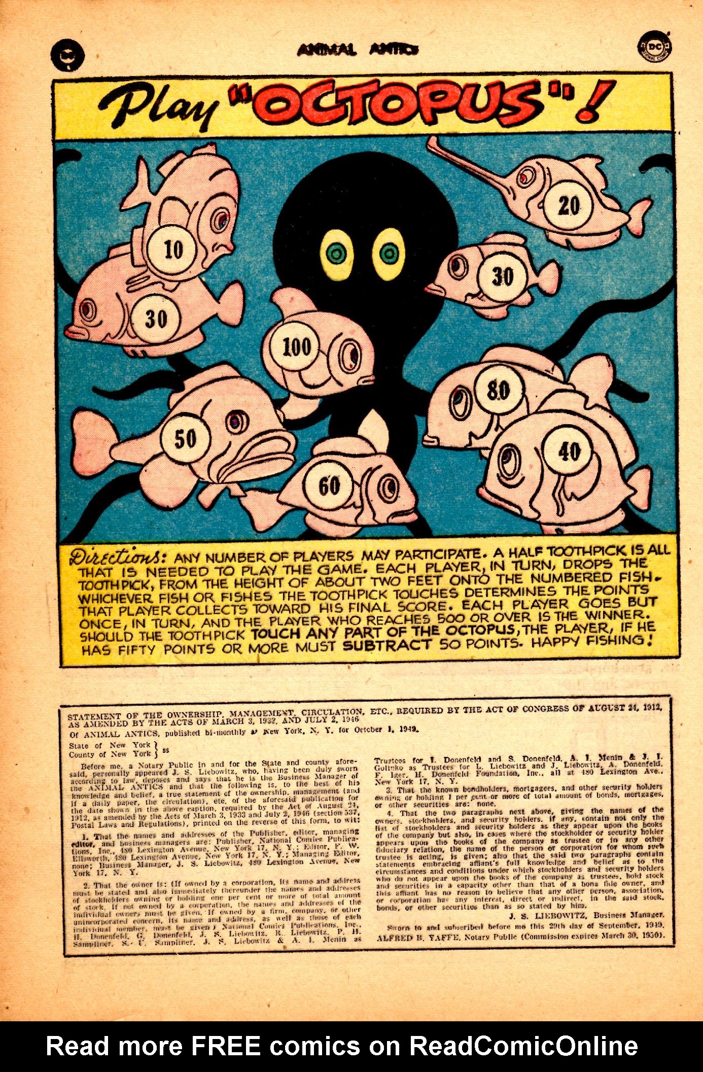 Read online Animal Antics comic -  Issue #25 - 34