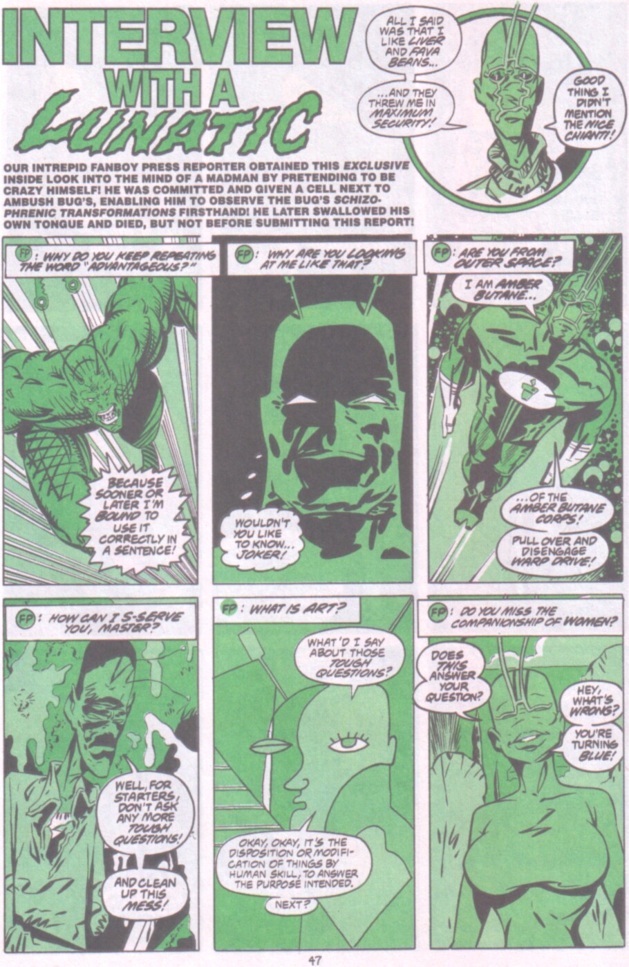 Read online Ambush Bug Nothing Special comic -  Issue # Full - 40