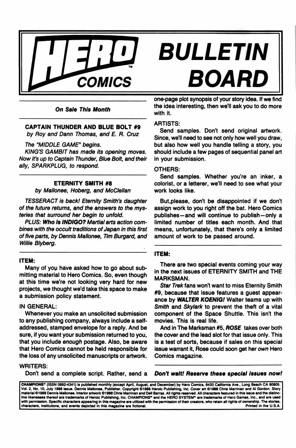 Read online Champions (1987) comic -  Issue #10 - 2