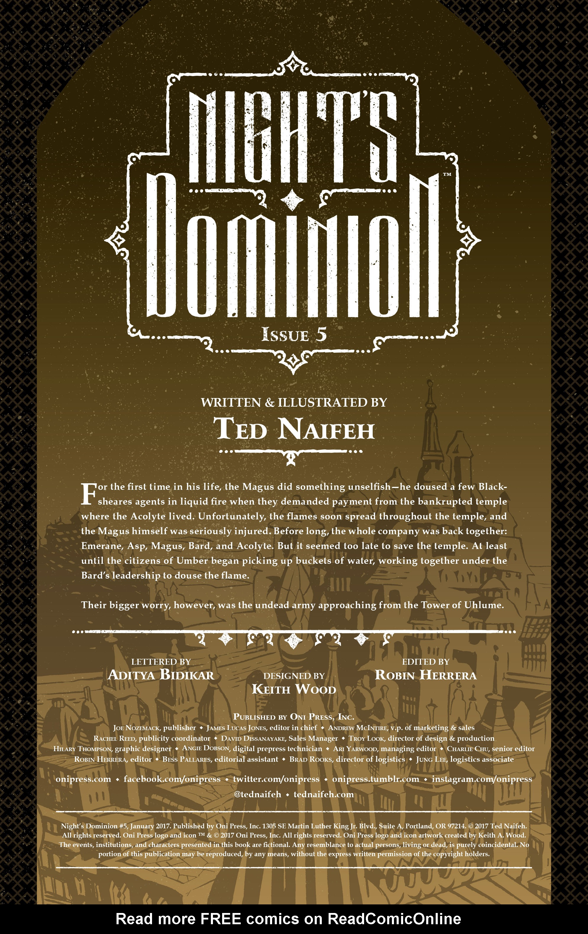 Read online Night's Dominion comic -  Issue #5 - 2