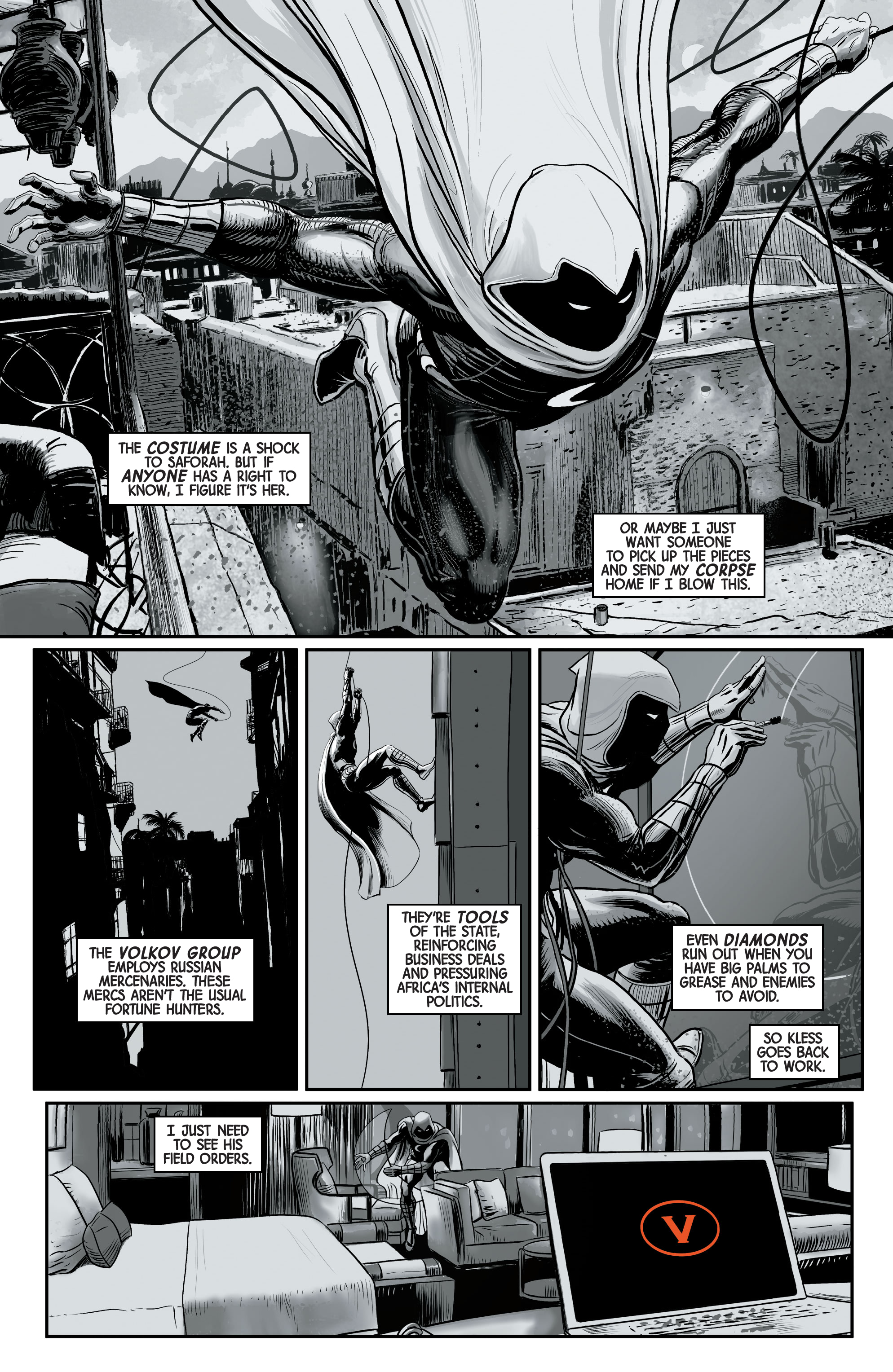 Read online Moon Knight: Black, White & Blood comic -  Issue #2 - 27