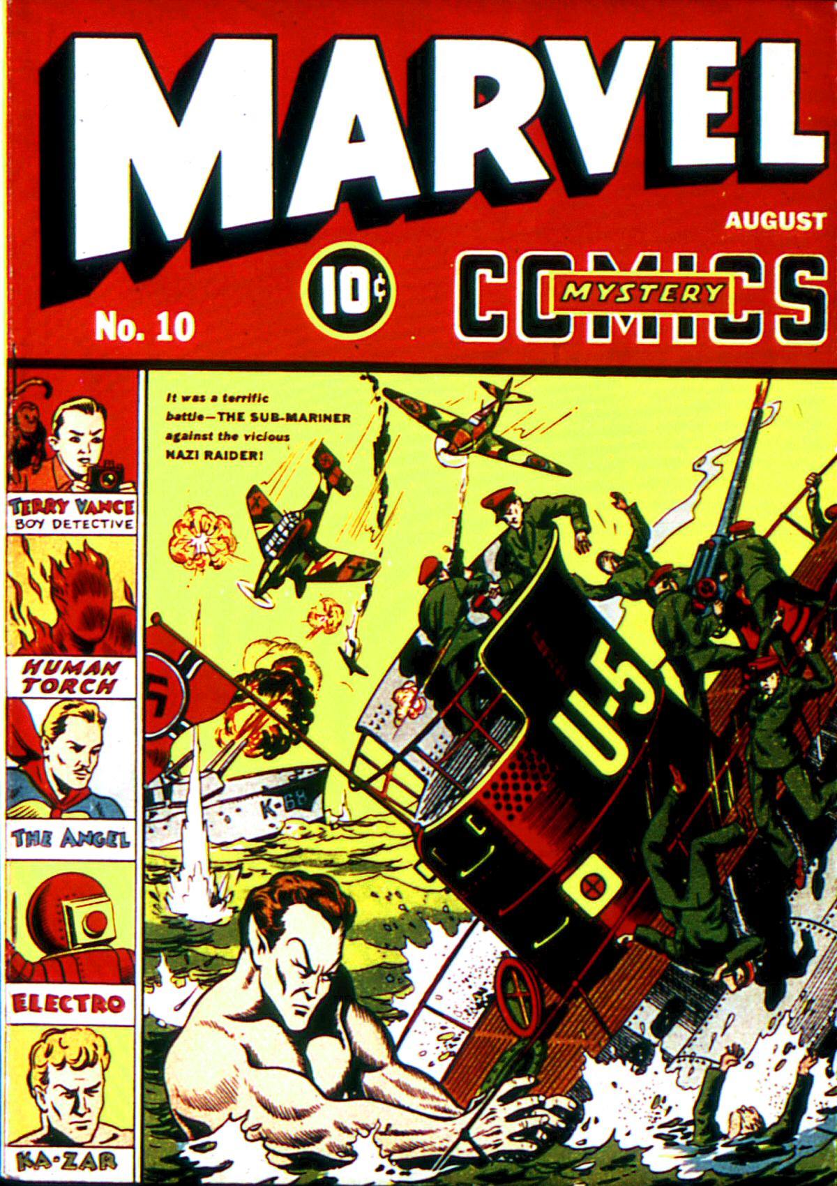 Read online Marvel Mystery Comics comic -  Issue #10 - 1
