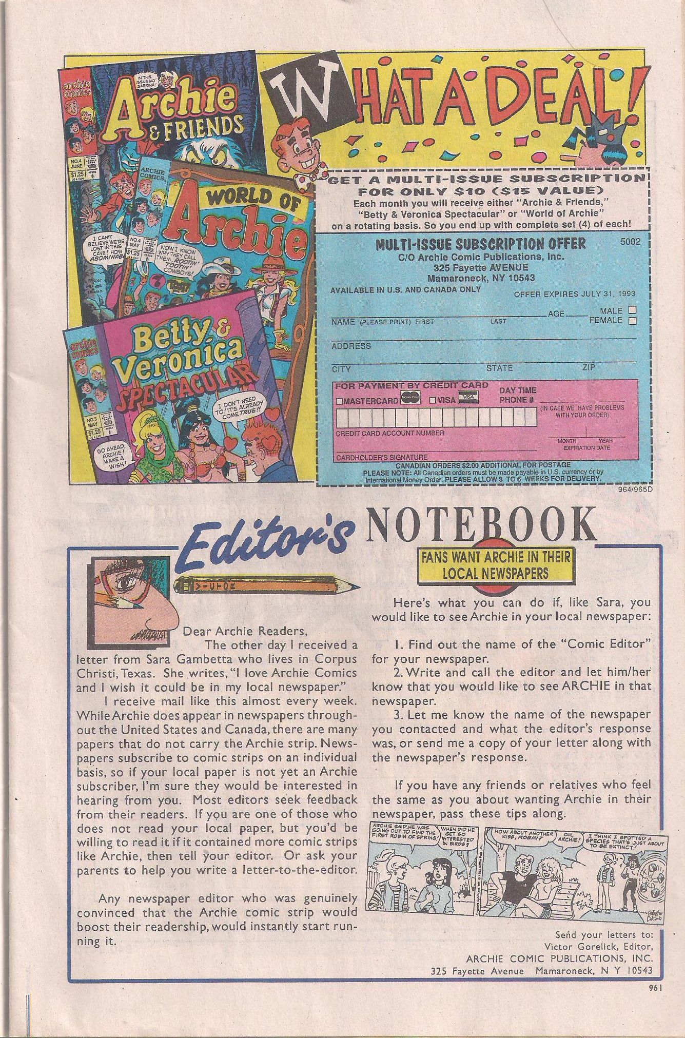 Read online Archie (1960) comic -  Issue #412 - 9