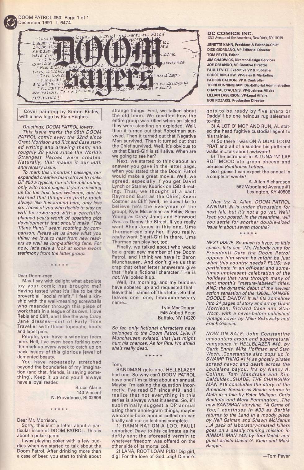 Read online Doom Patrol (1987) comic -  Issue #50 - 42