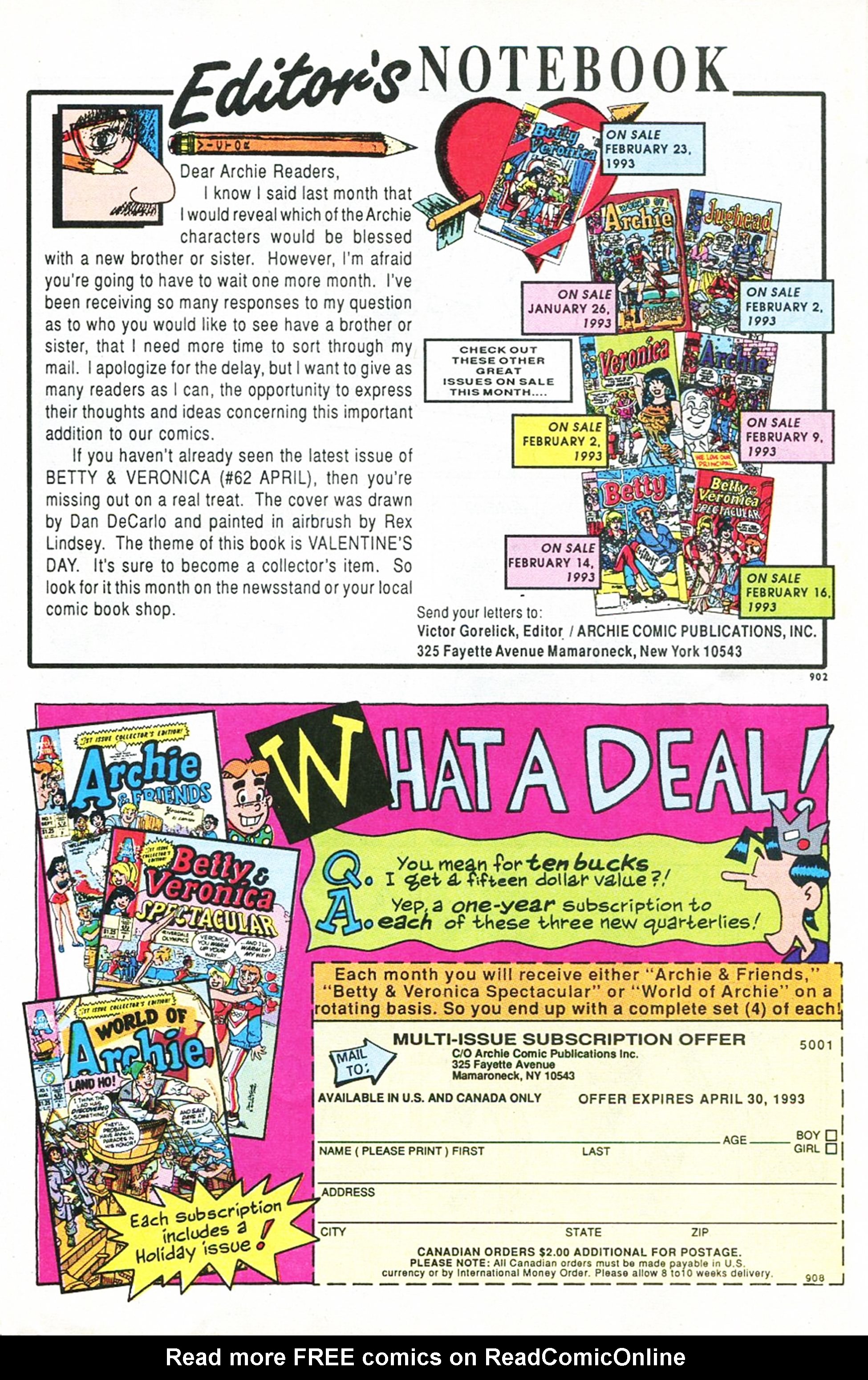 Read online Archie (1960) comic -  Issue #410 - 18