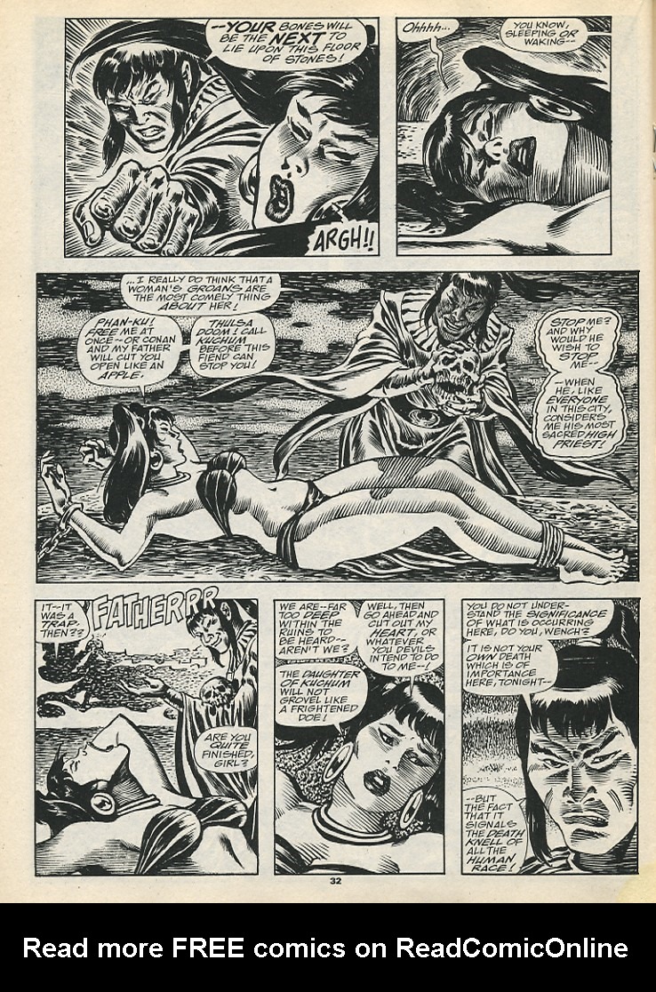 Read online The Savage Sword Of Conan comic -  Issue #192 - 34
