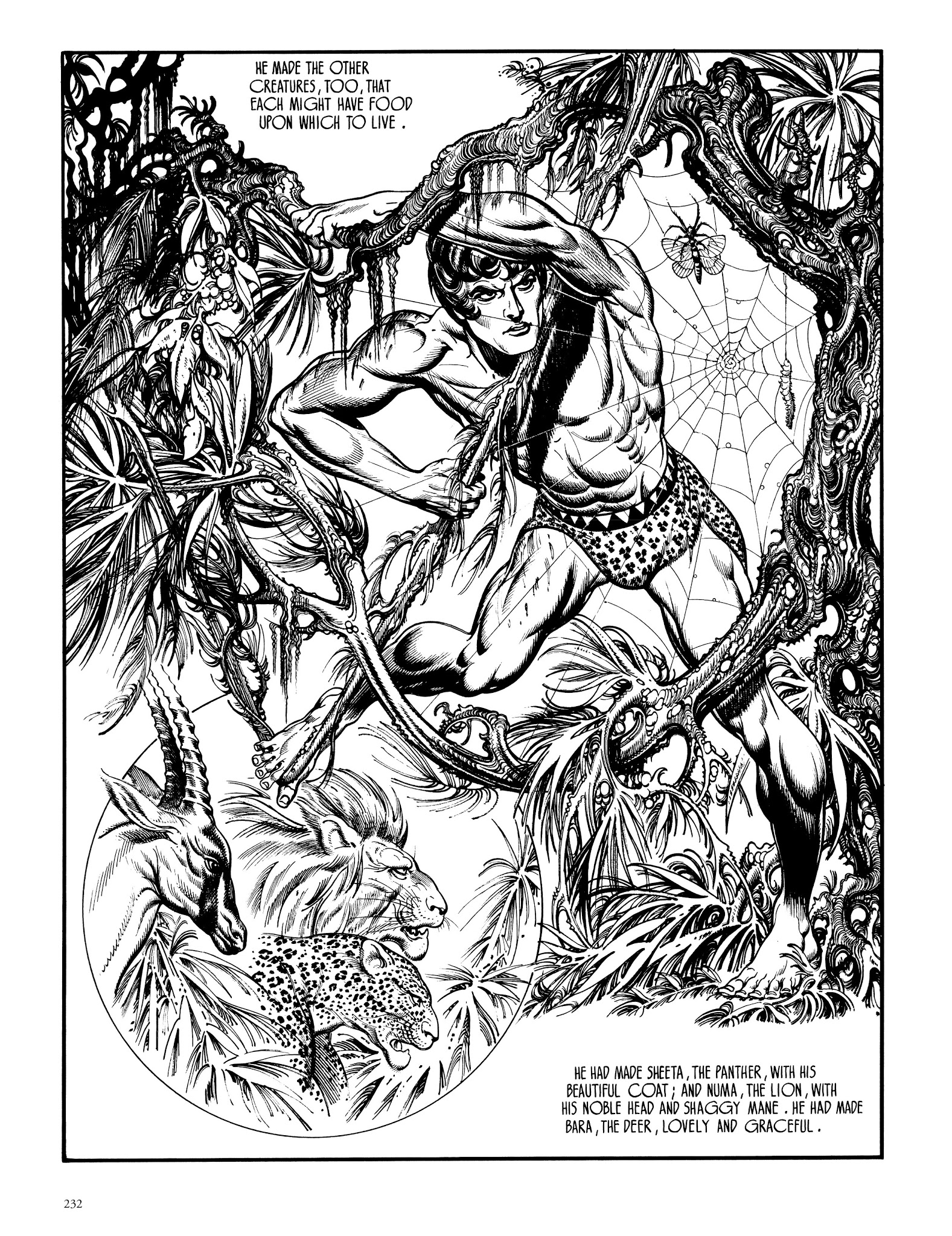 Read online Edgar Rice Burroughs' Tarzan: Burne Hogarth's Lord of the Jungle comic -  Issue # TPB - 231