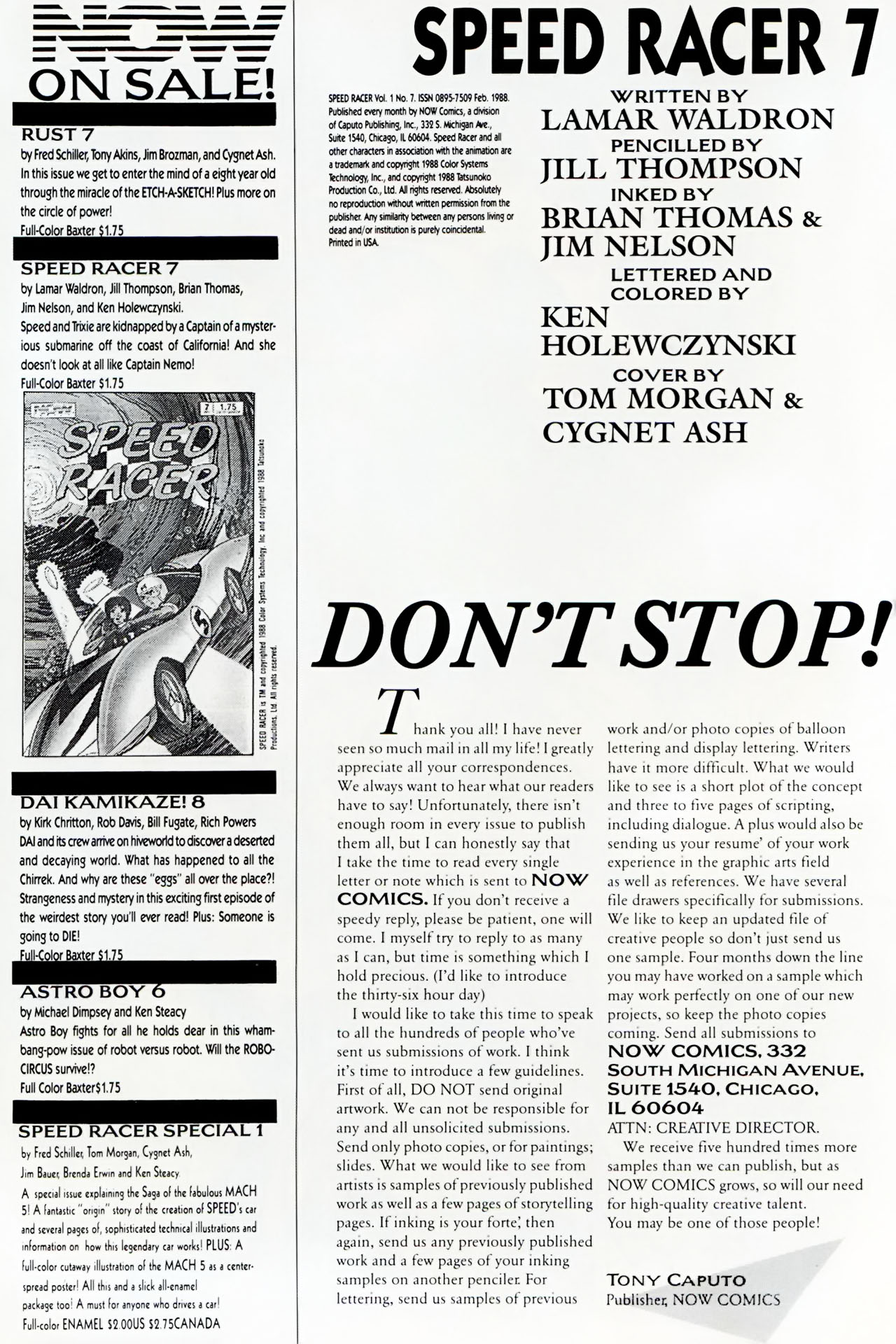 Read online Speed Racer (1987) comic -  Issue #7 - 2