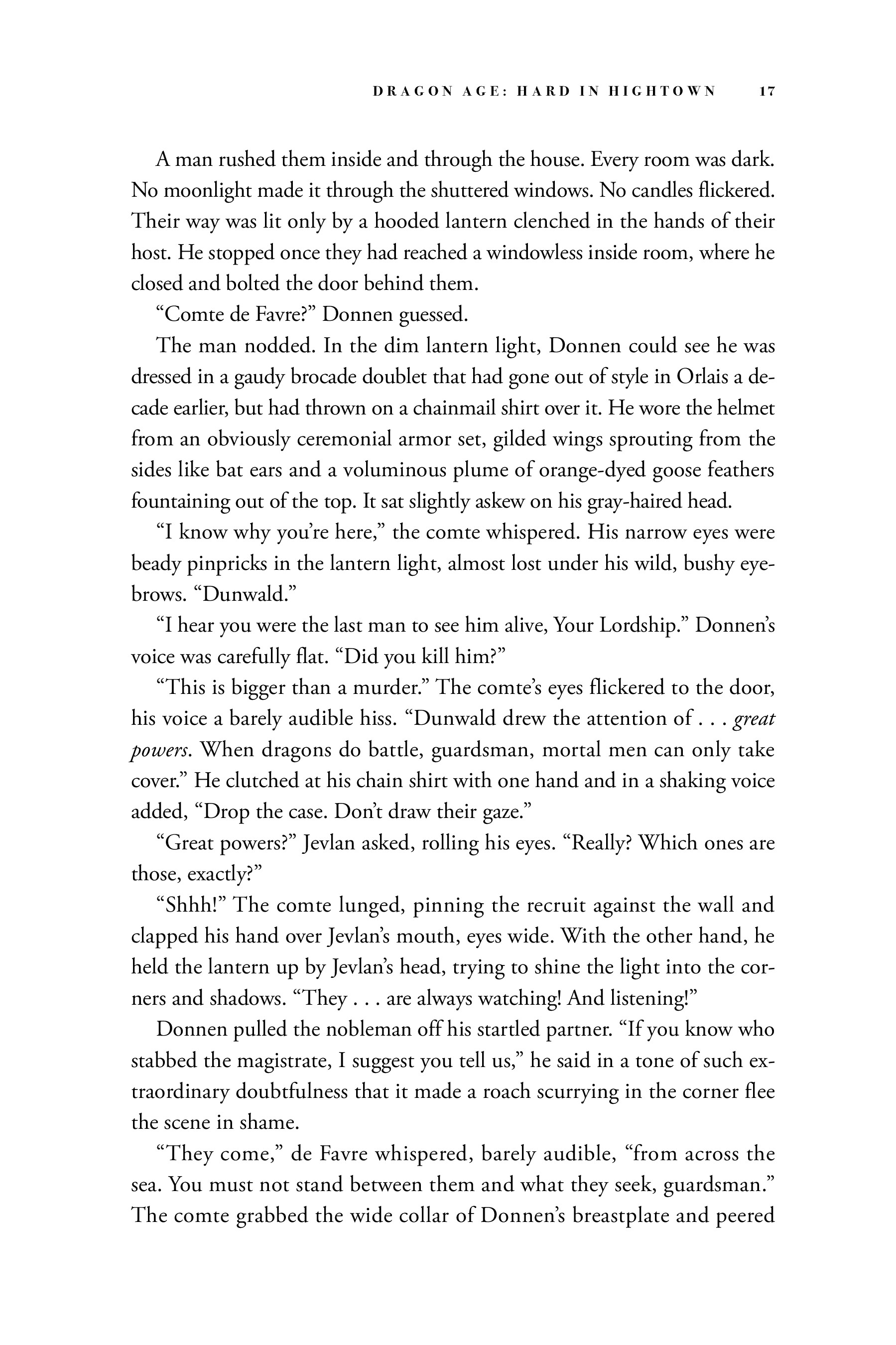 Read online Dragon Age: Hard in Hightown comic -  Issue # TPB - 18