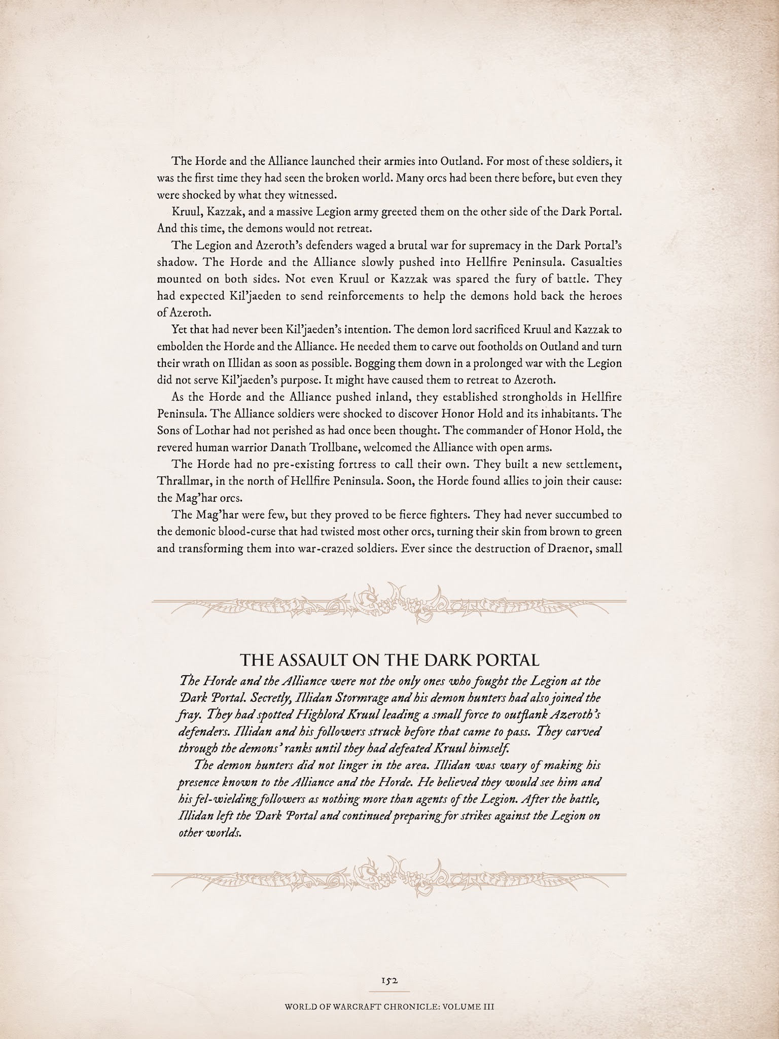 Read online World of Warcraft Chronicle Vol. 3 comic -  Issue # Full - 145