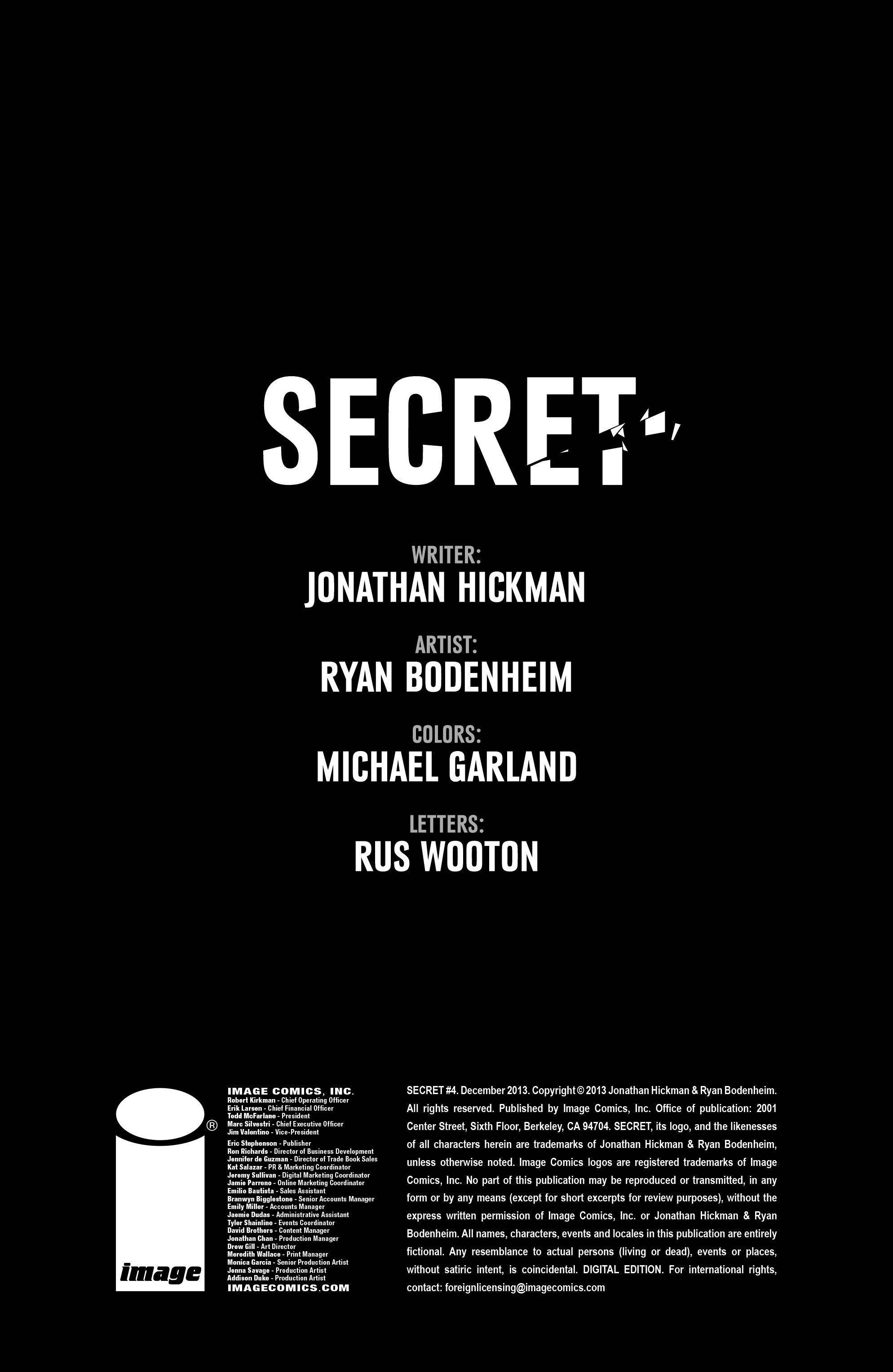 Read online Secret comic -  Issue #4 - 2