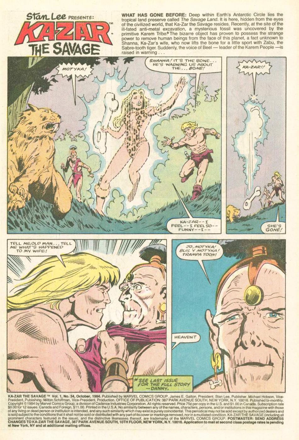 Read online Ka-Zar the Savage comic -  Issue #34 - 2