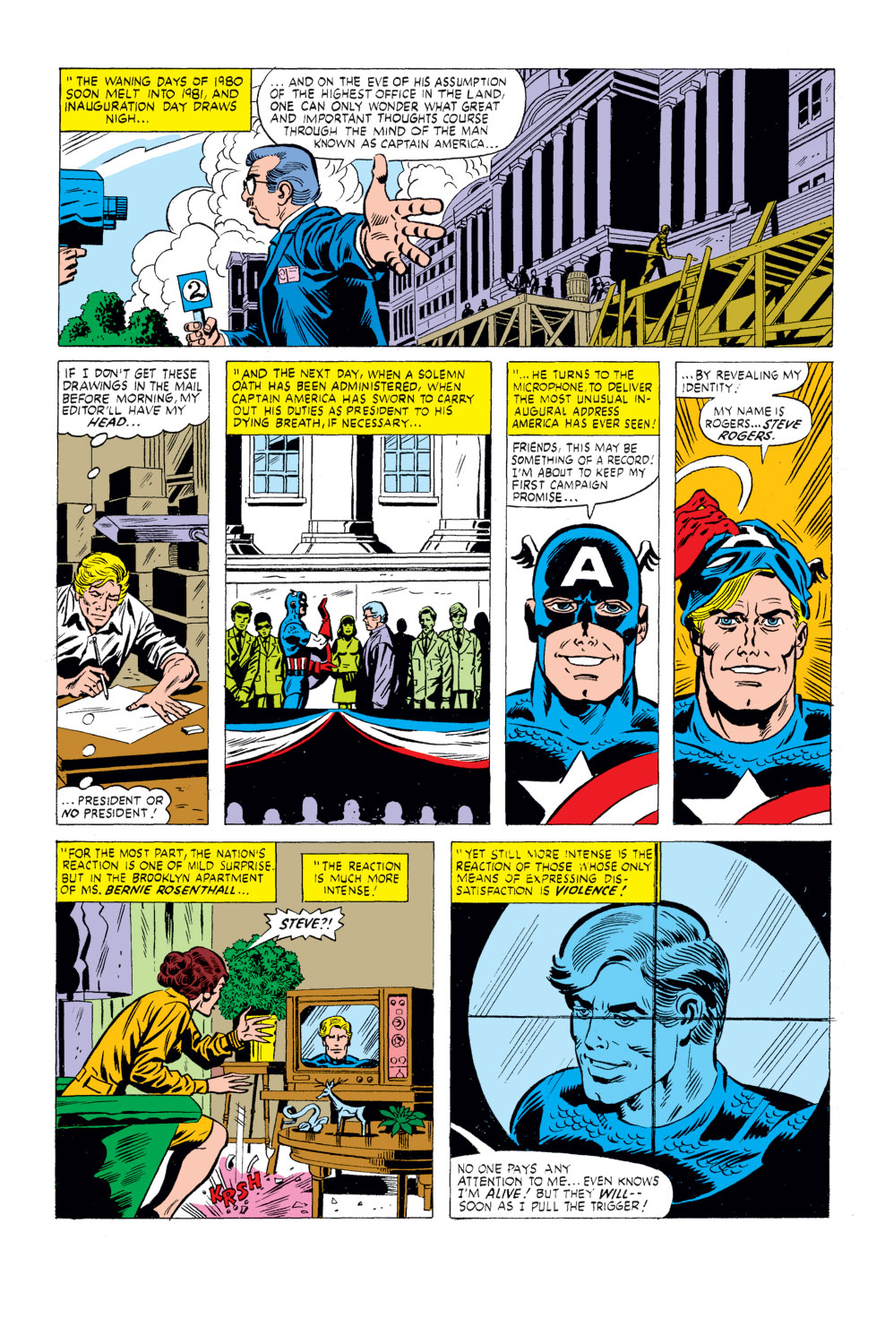 What If? (1977) issue 26 - Captain America had been elected president - Page 10