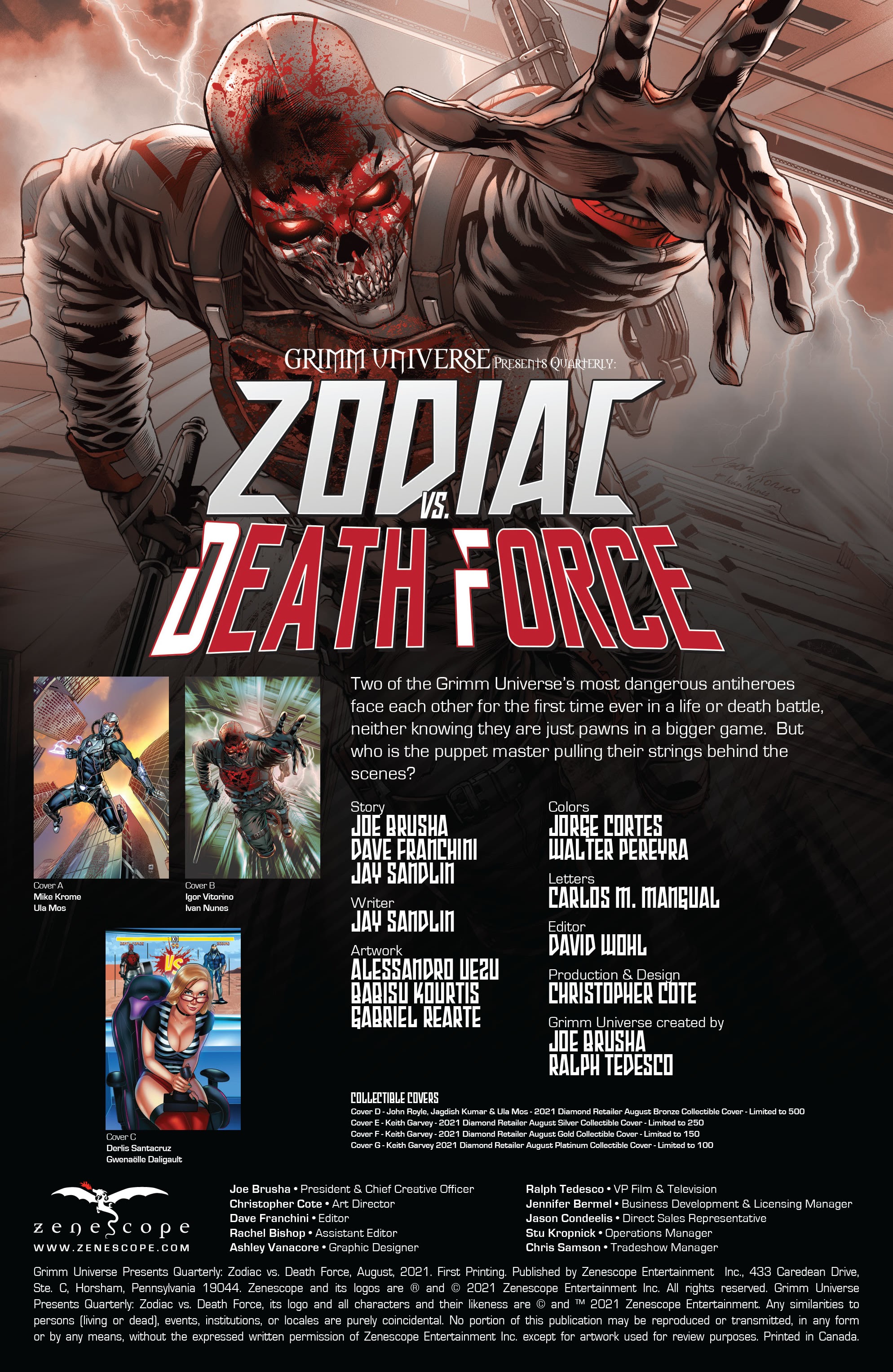 Read online Grimm Universe Presents Quarterly: Zodiac vs Death Force comic -  Issue # Full - 2