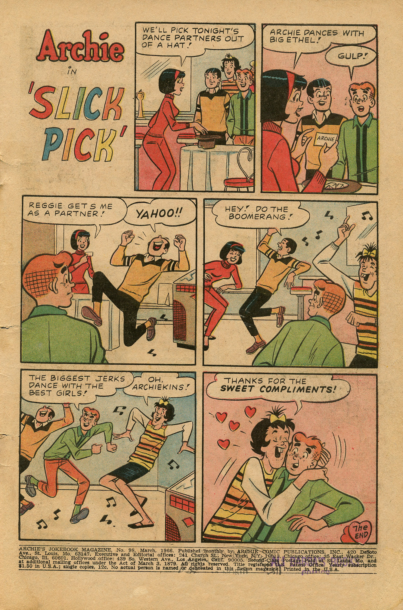 Read online Archie's Joke Book Magazine comic -  Issue #98 - 3
