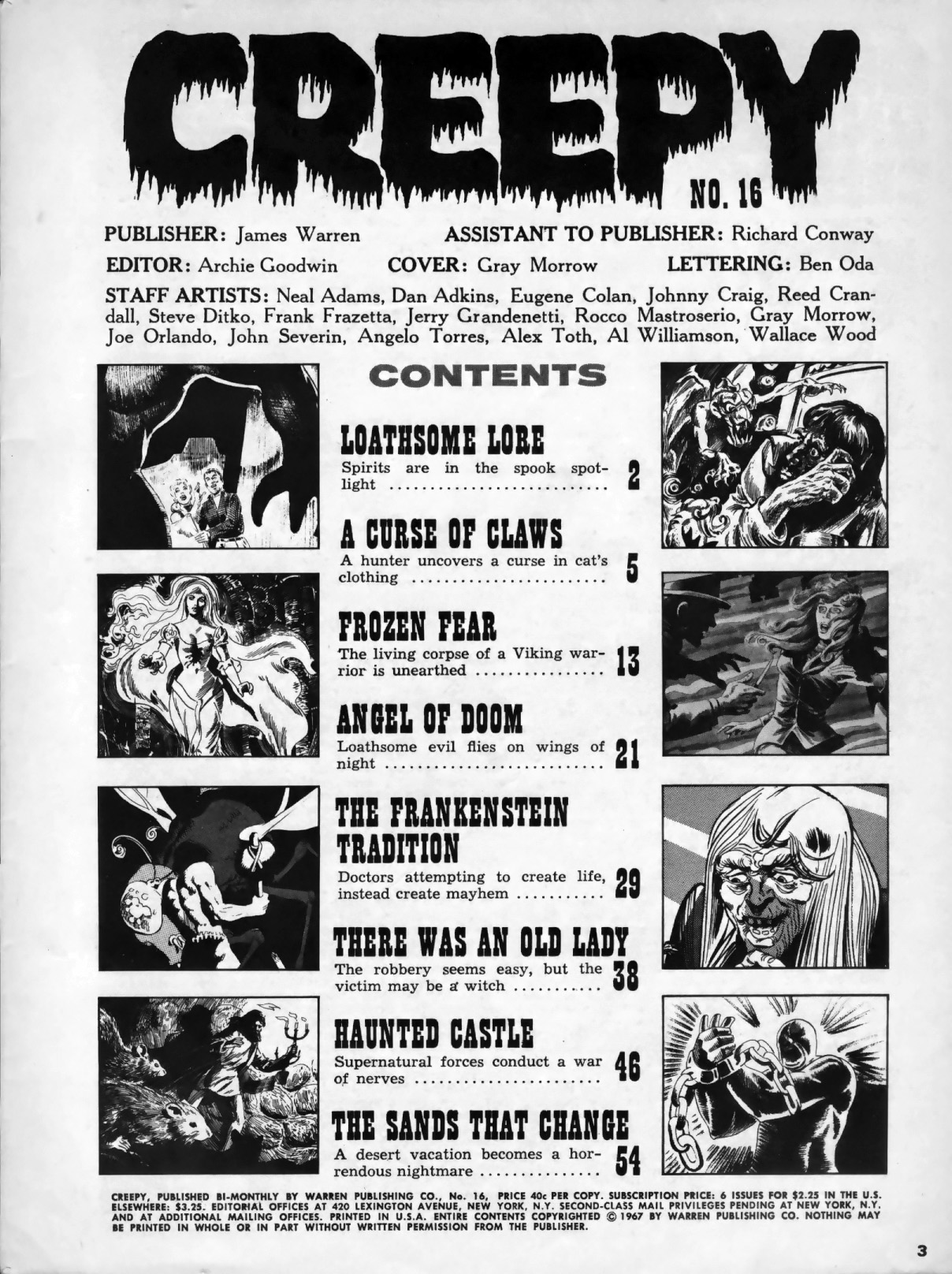 Read online Creepy (1964) comic -  Issue #16 - 3