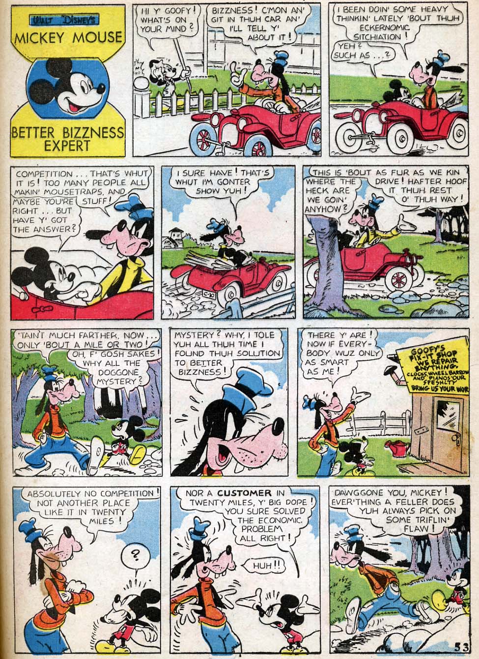 Read online Walt Disney's Comics and Stories comic -  Issue #34 - 55