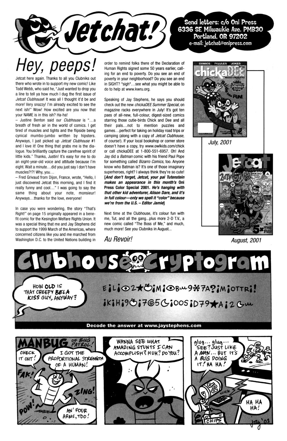 Read online Jetcat Clubhouse comic -  Issue #2 - 26