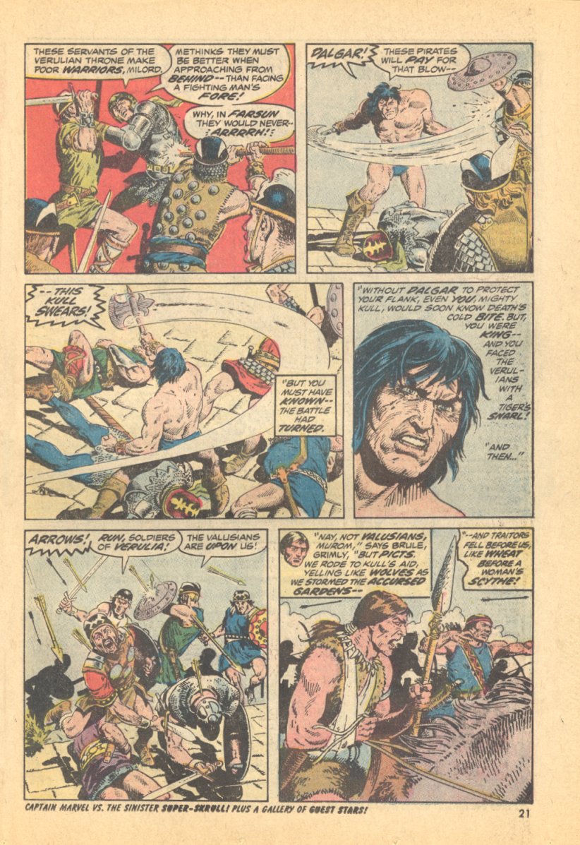 Read online Kull, the Conqueror (1971) comic -  Issue #9 - 16