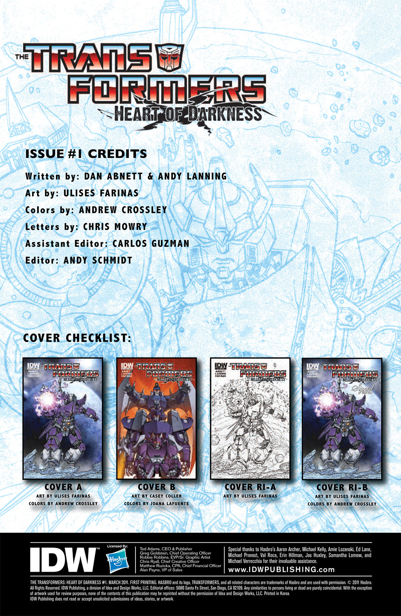Read online Transformers: Heart of Darkness comic -  Issue #1 - 5