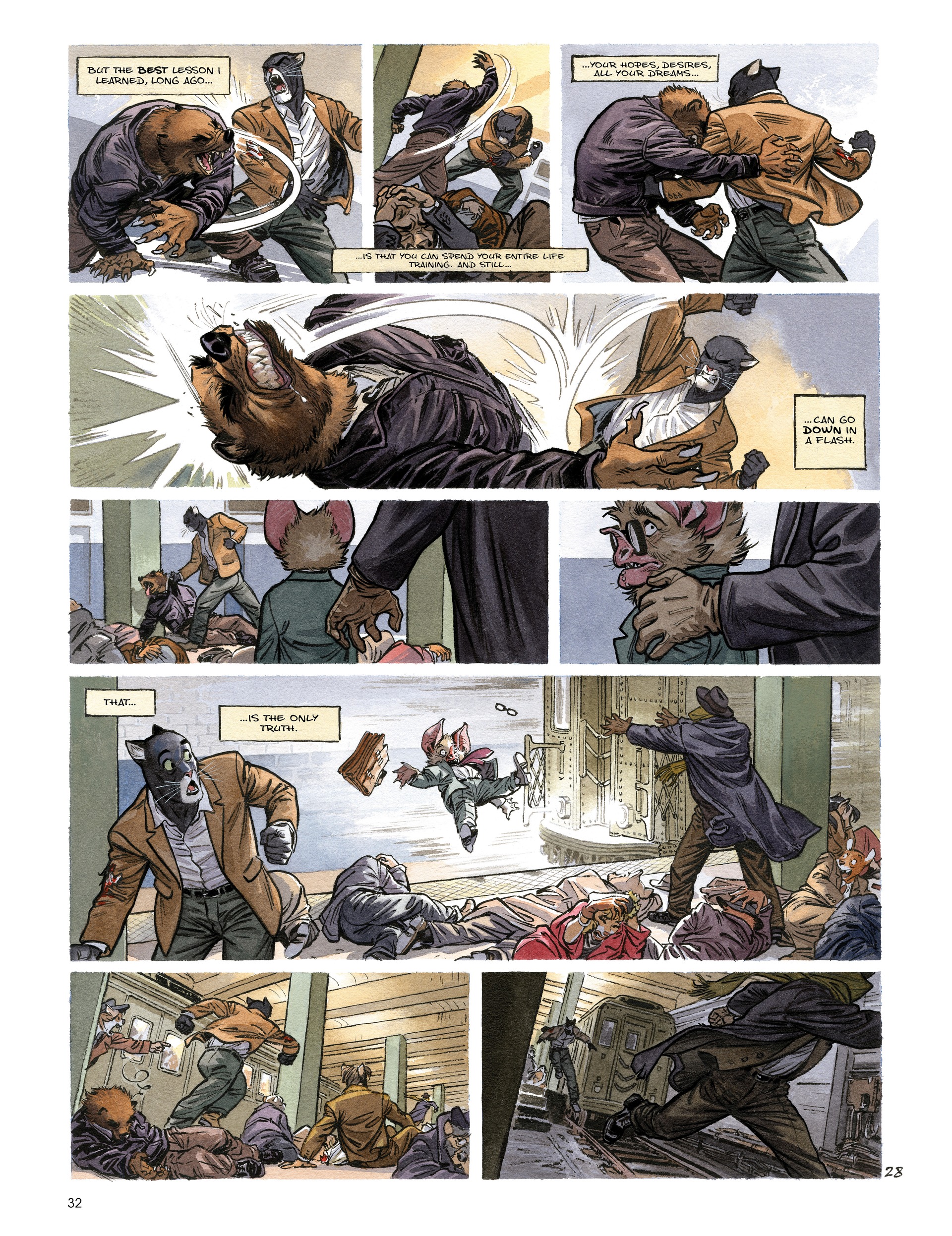 Read online Blacksad: They All Fall Down · Part One comic -  Issue # TPB - 34