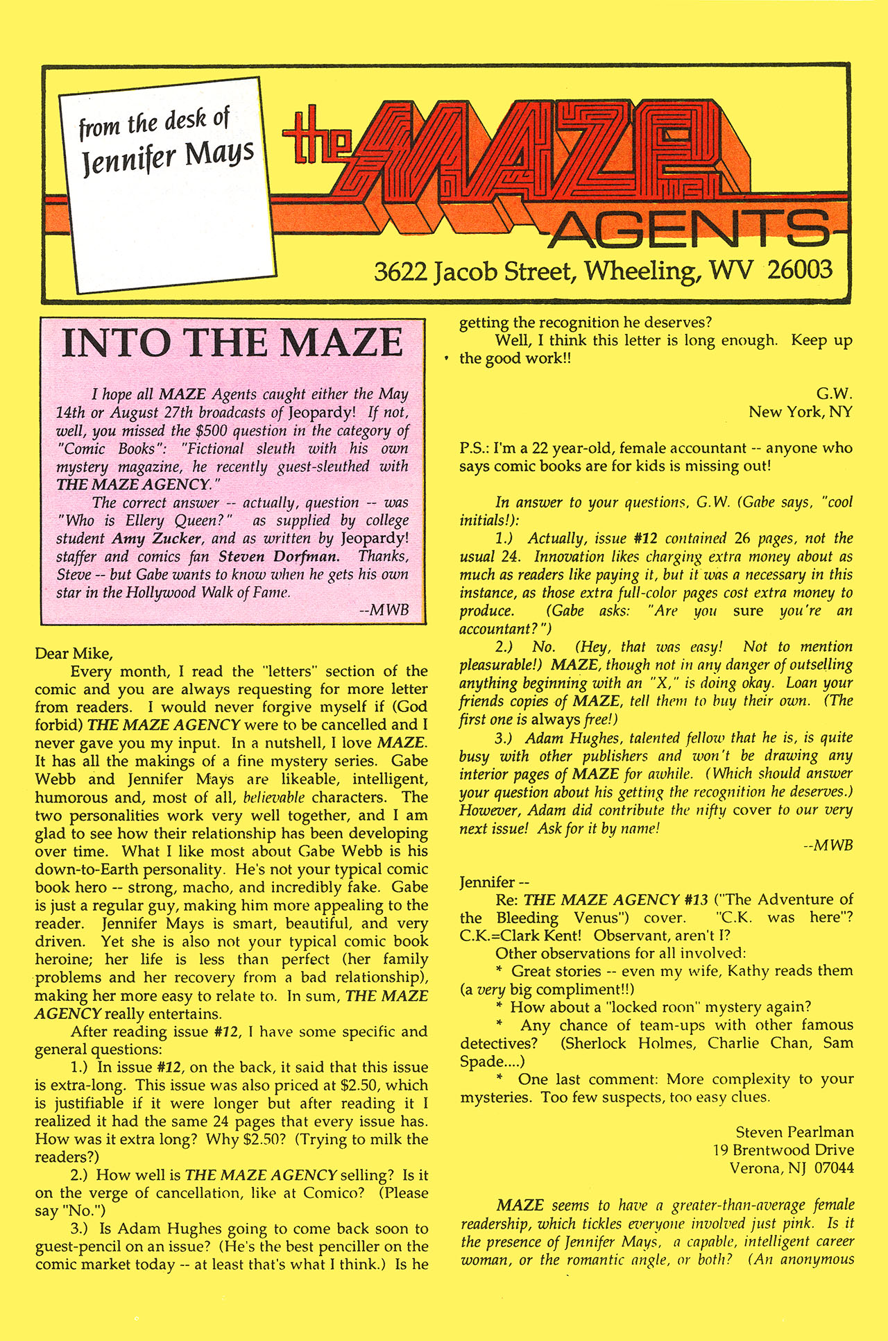 Read online Maze Agency (1989) comic -  Issue #18 - 25