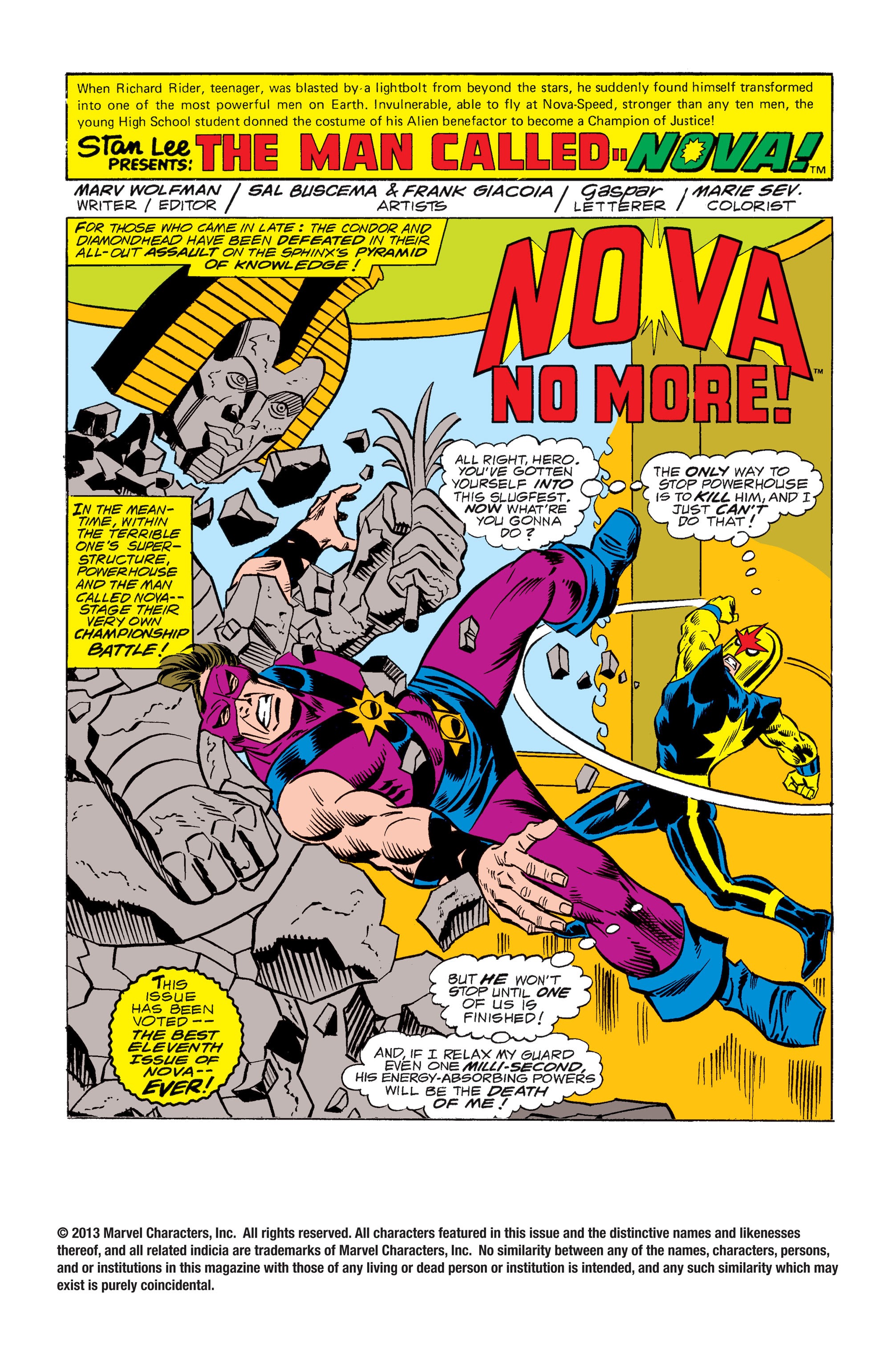 Read online Nova (1976) comic -  Issue #11 - 2