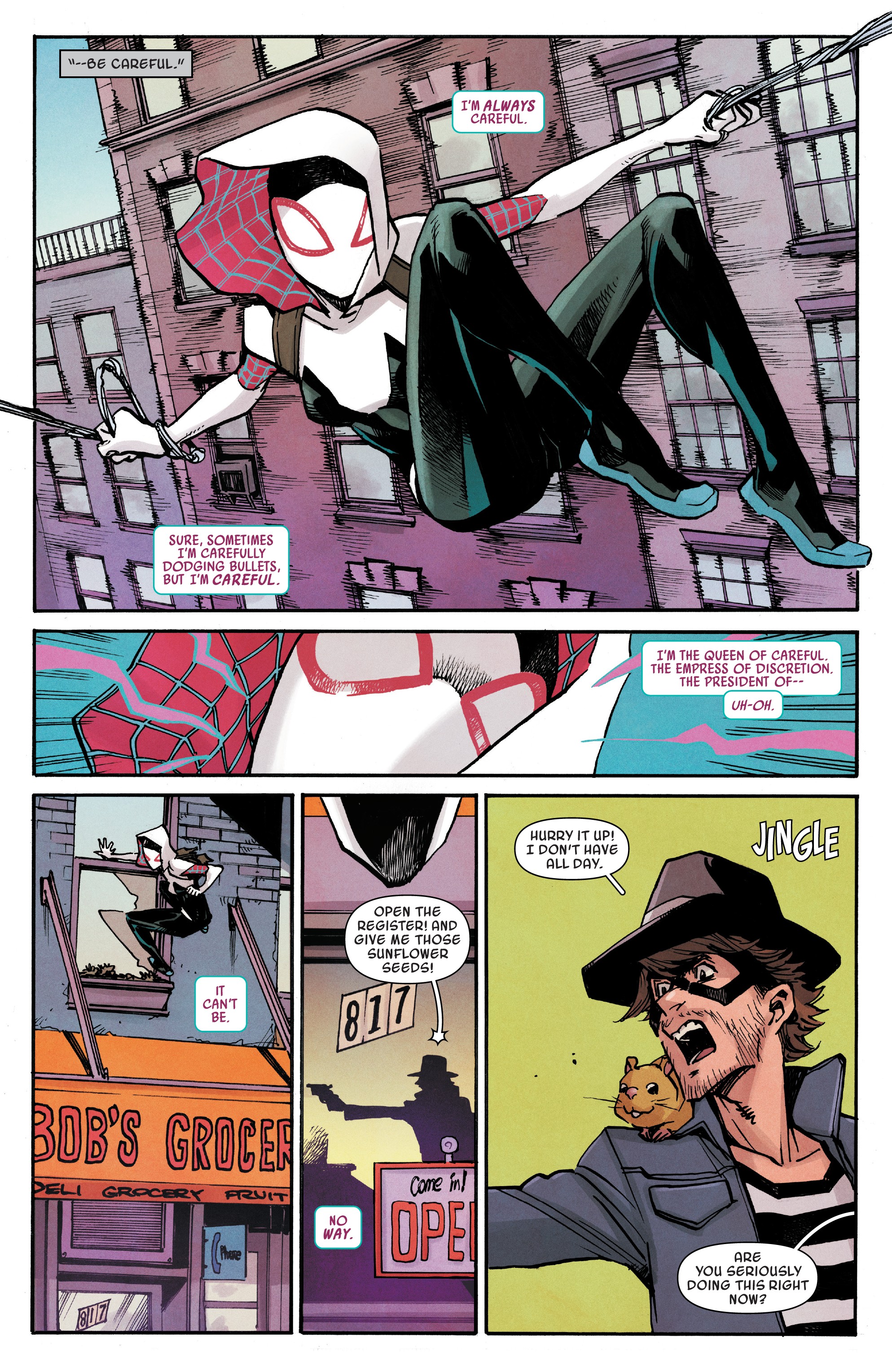 Read online Spider-Gwen: Ghost-Spider comic -  Issue #6 - 7