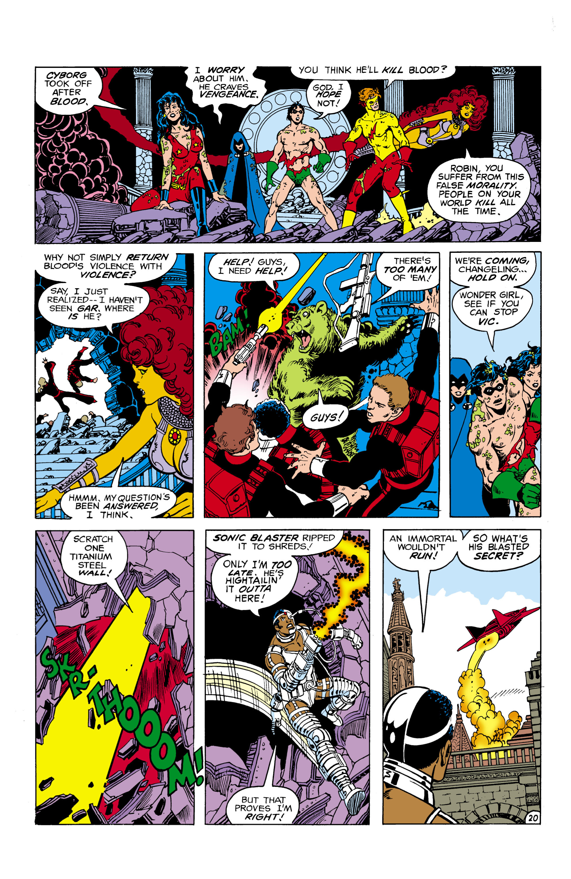 Read online The New Teen Titans (1980) comic -  Issue #22 - 21