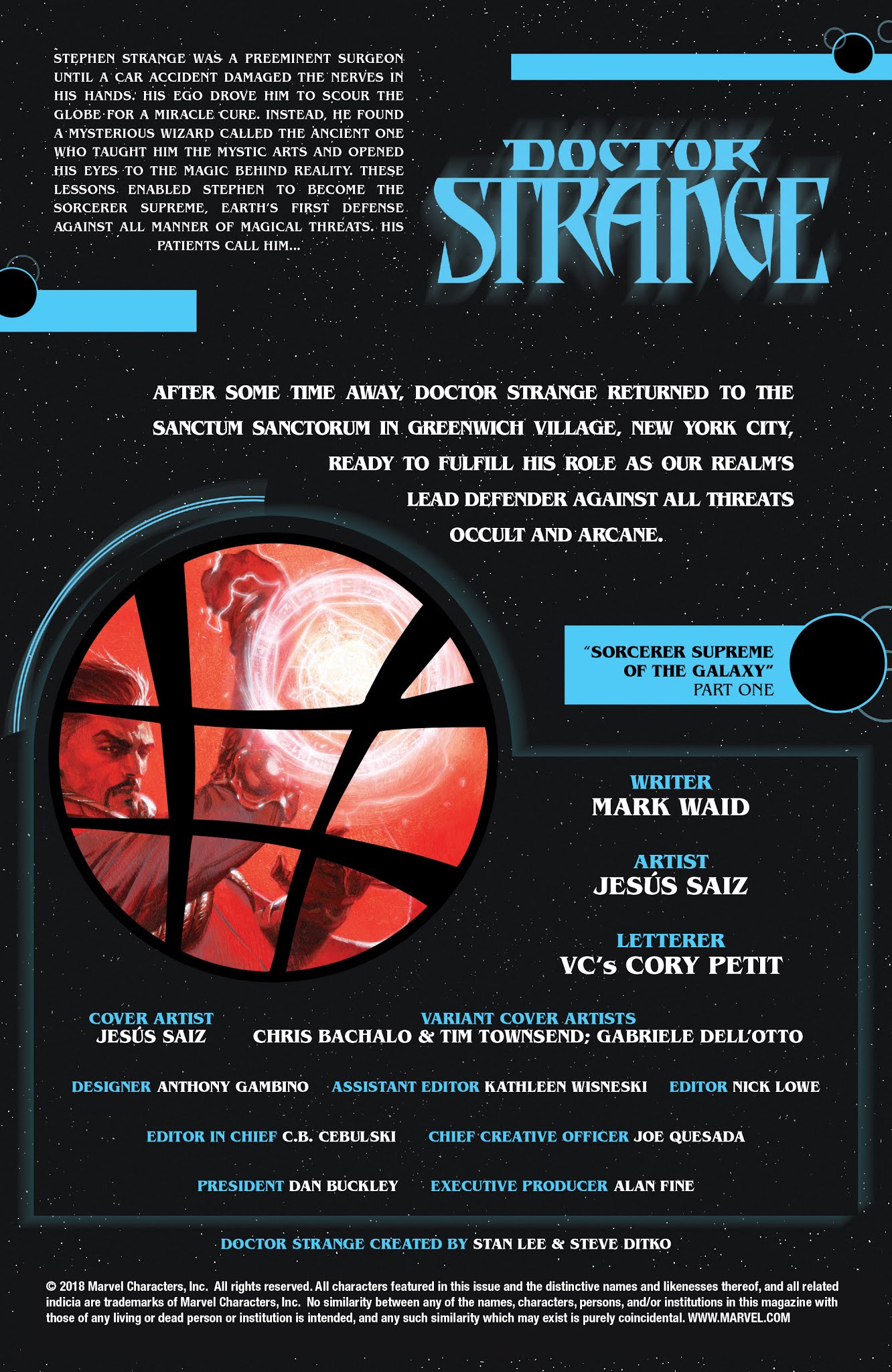 Read online Doctor Strange (2018) comic -  Issue #1 - 2