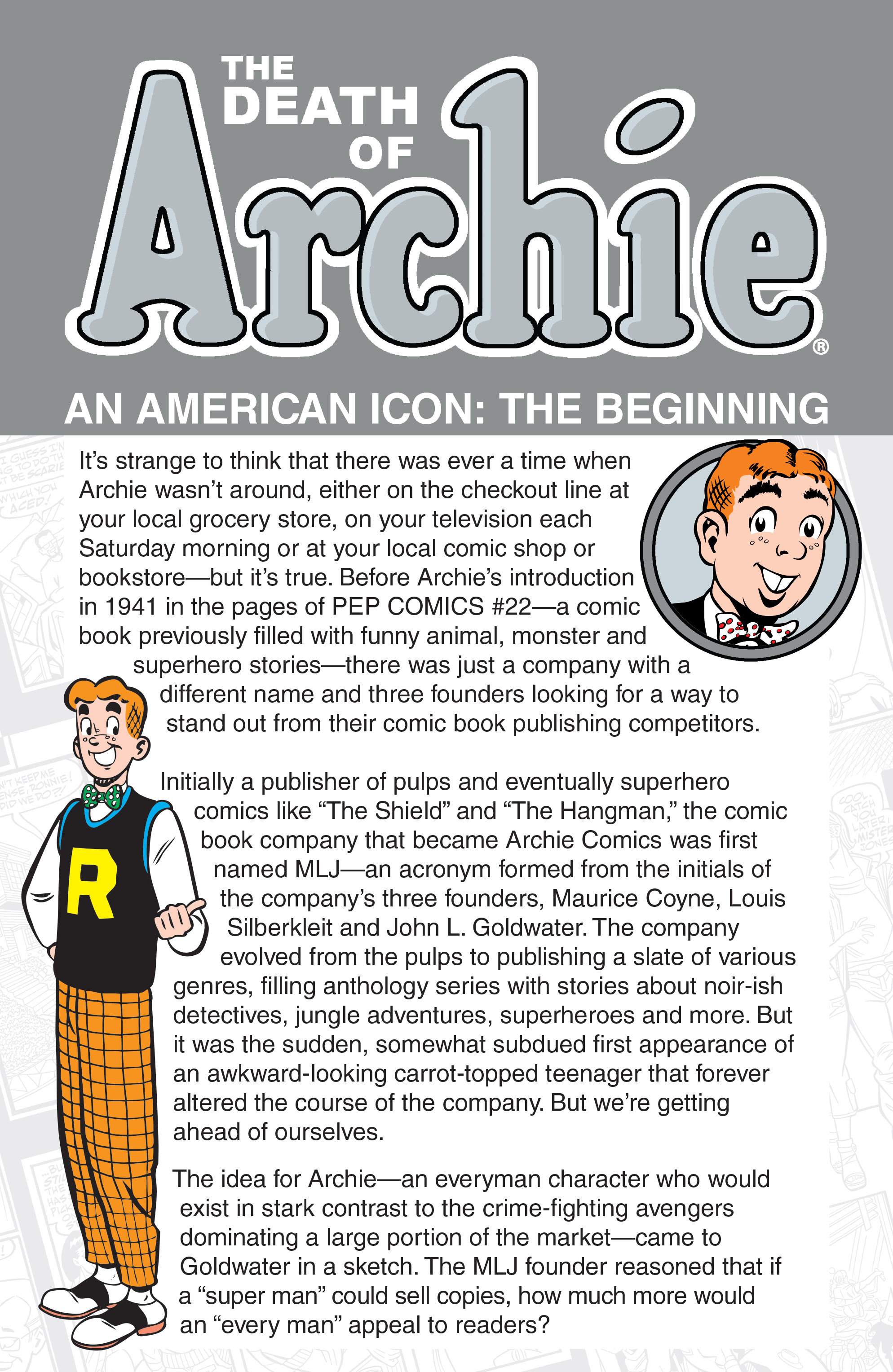 Read online The Death of Archie: A Life Celebrated comic -  Issue # TPB - 114