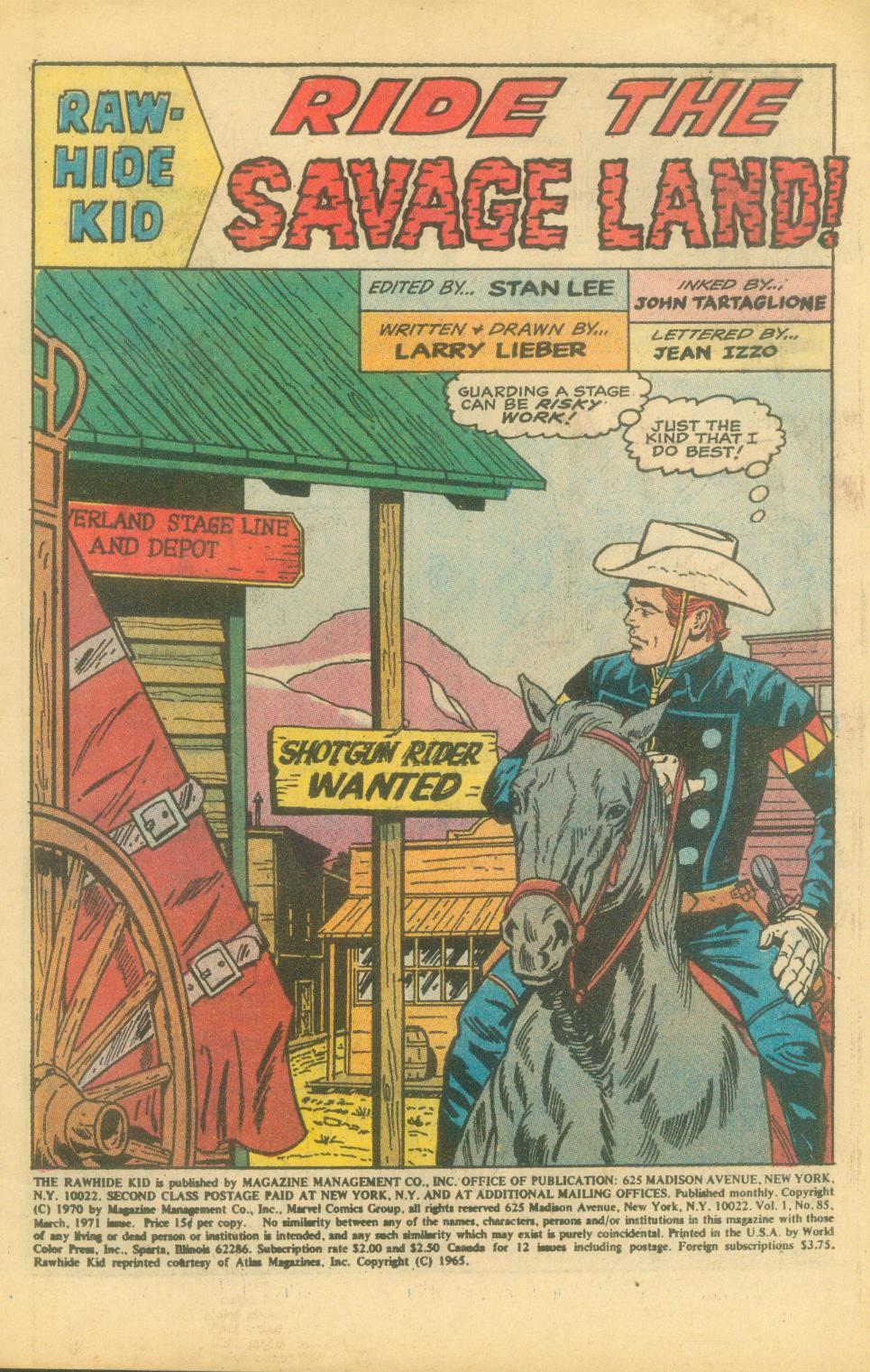 Read online The Rawhide Kid comic -  Issue #85 - 4