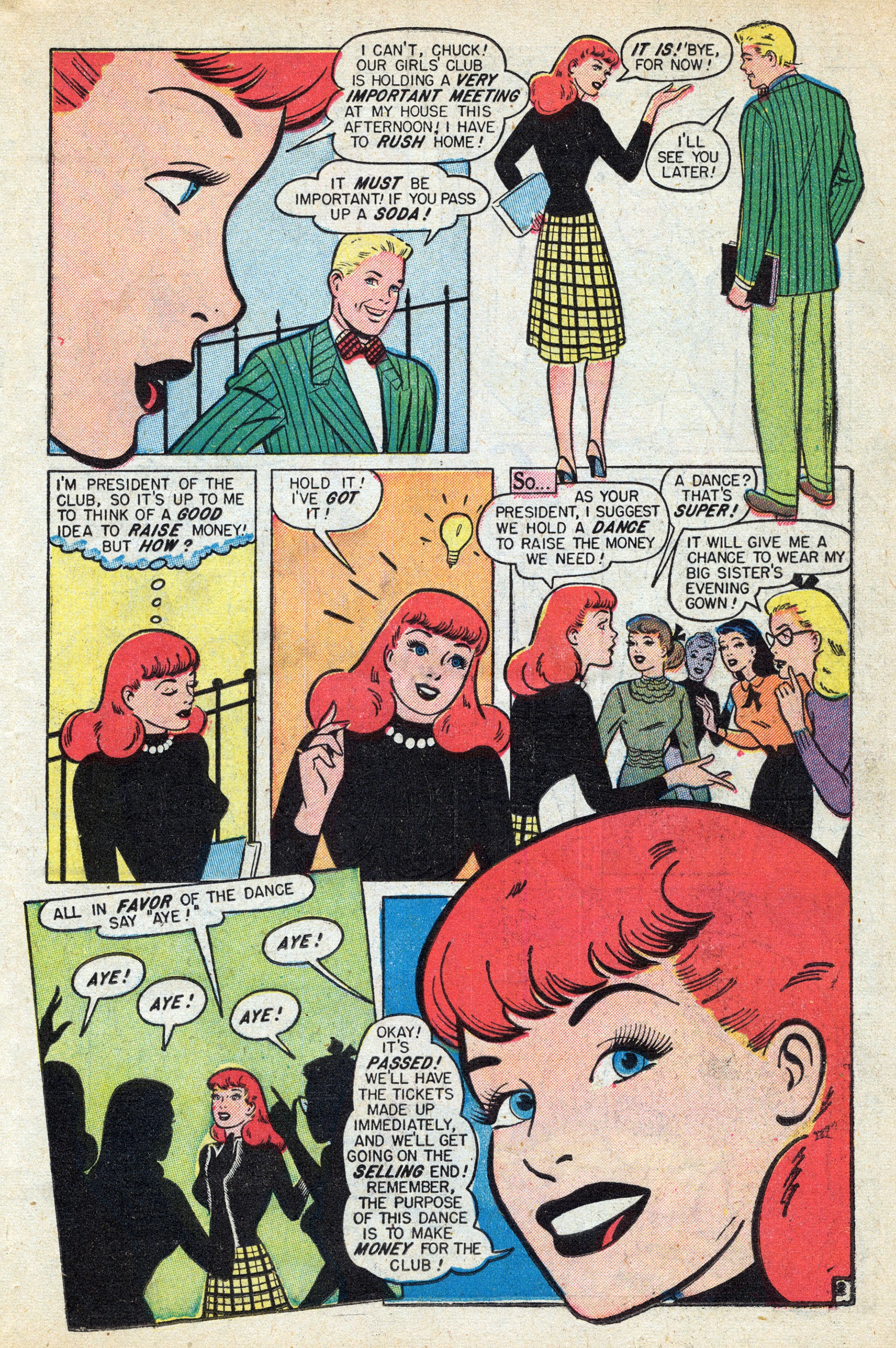 Read online Mitzi's Boy Friend comic -  Issue #5 - 19