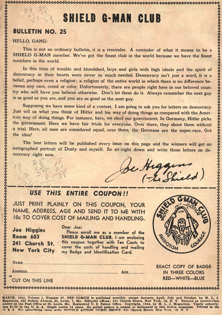 Read online Pep Comics comic -  Issue #47 - 2