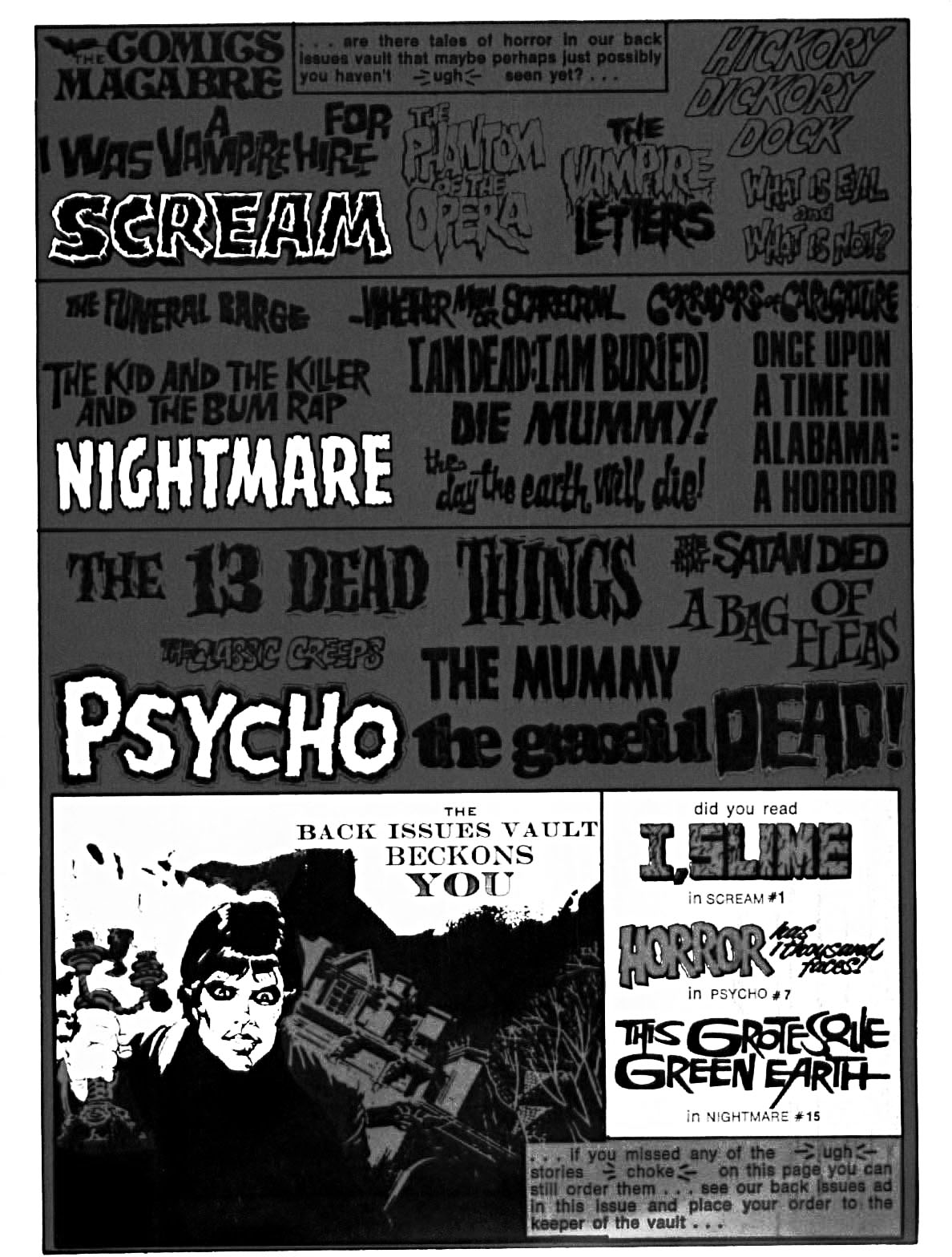 Read online Scream (1973) comic -  Issue #4 - 67