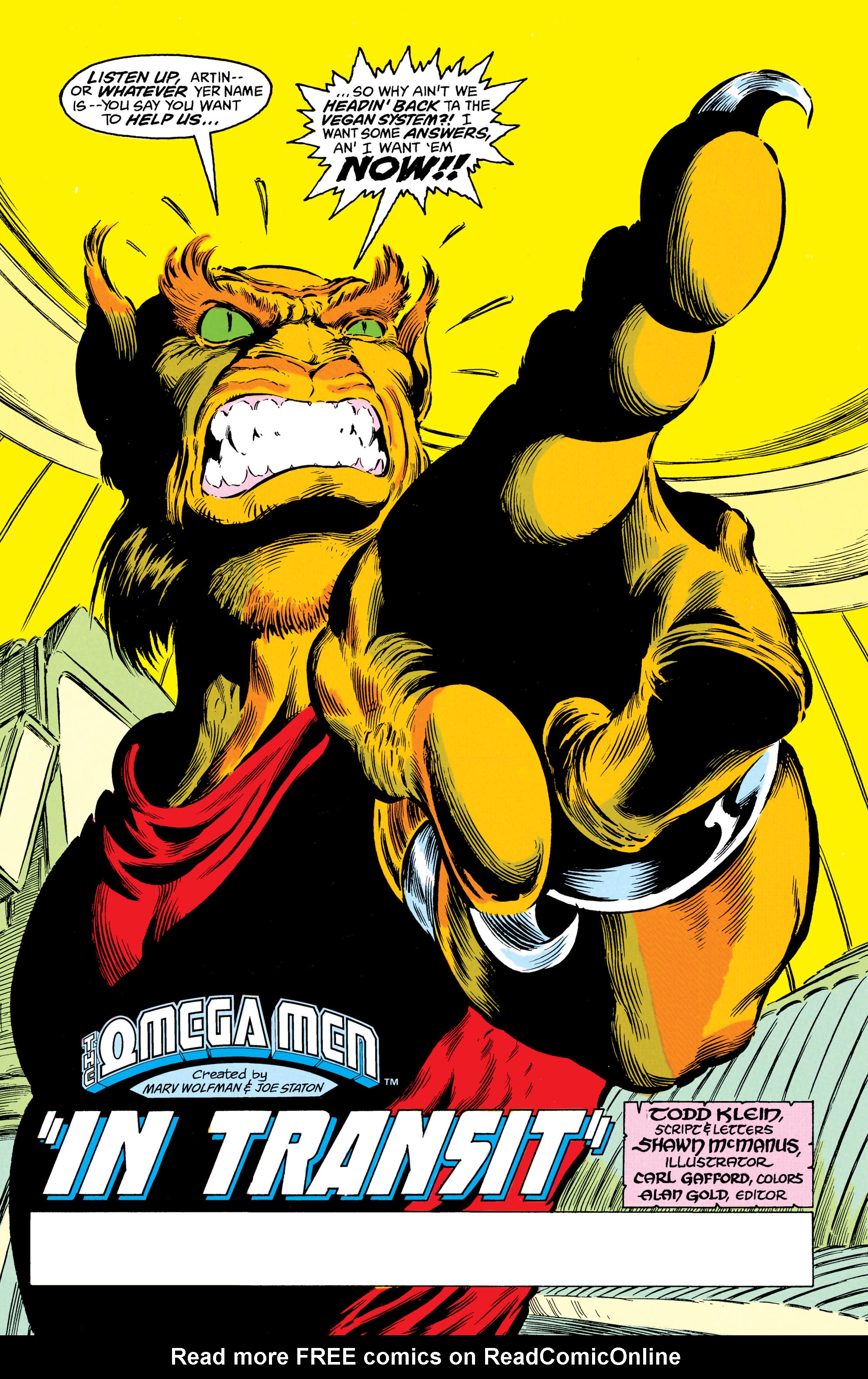 Read online The Omega Men (1983) comic -  Issue #31 - 2