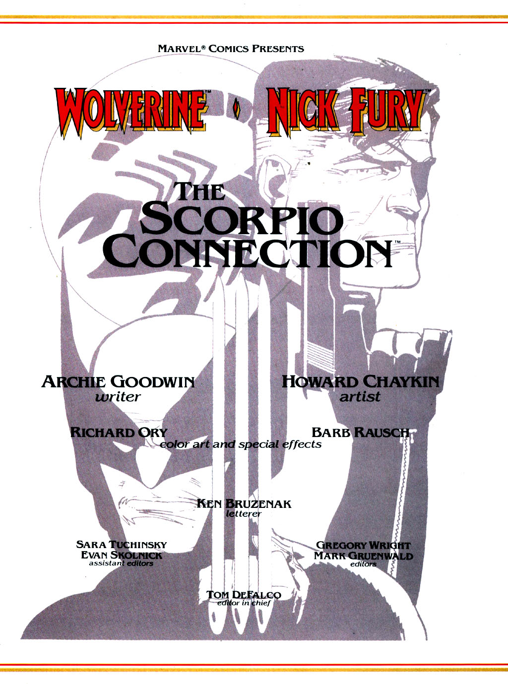 Read online Marvel Graphic Novel comic -  Issue #50 - Wolverine & Nick Fury - The Scorpio Connection - 4