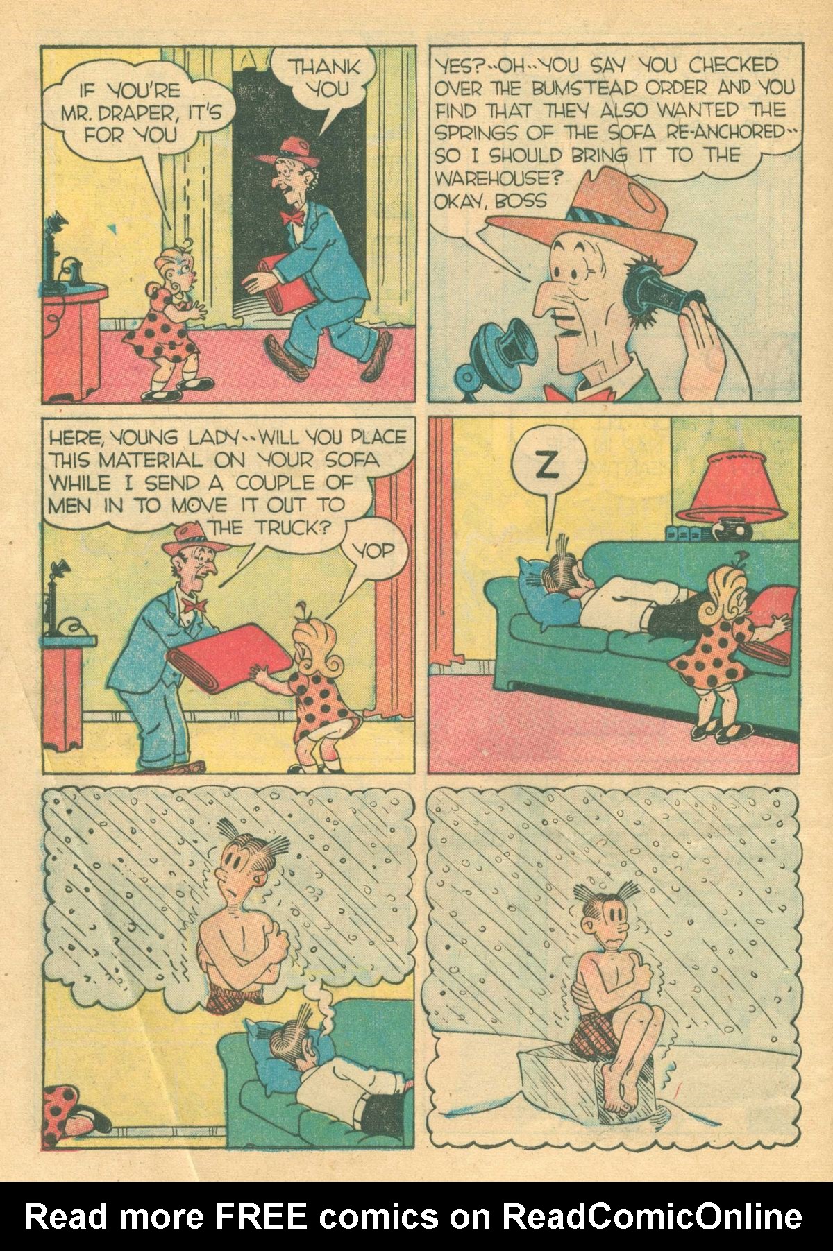 Read online Blondie Comics (1947) comic -  Issue #5 - 6