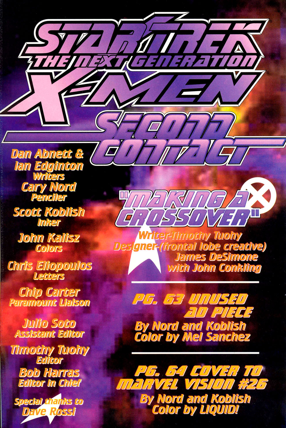 Read online Star Trek: The Next Generation/X-Men: Second Contact comic -  Issue # Full - 68
