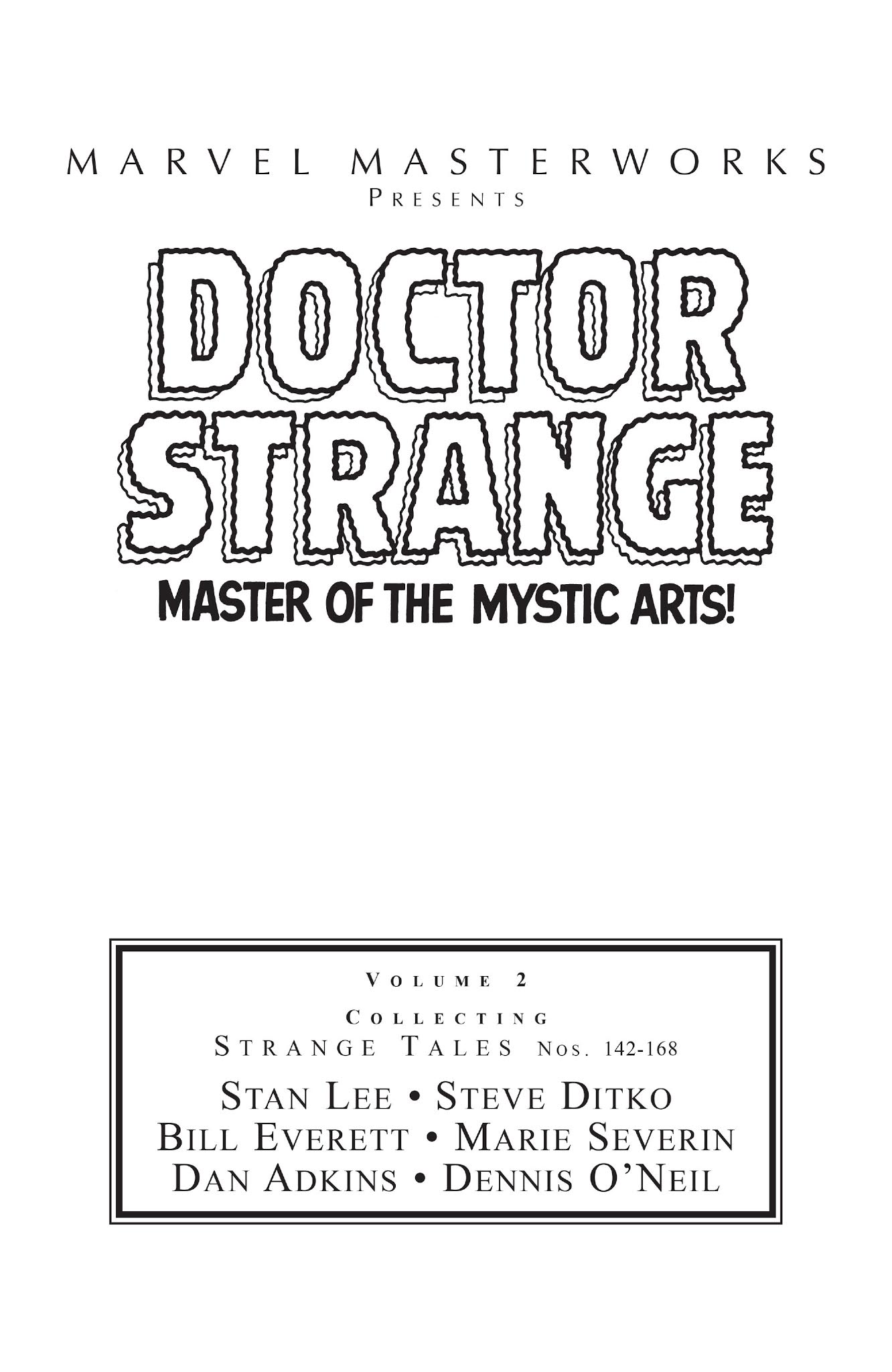 Read online Marvel Masterworks: Doctor Strange comic -  Issue # TPB 2 (Part 1) - 2
