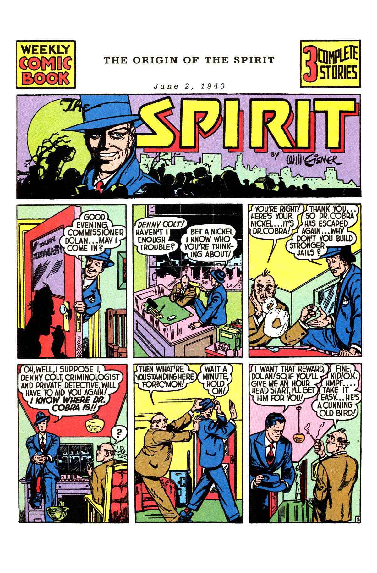 Read online Will Eisner's The Spirit Archives comic -  Issue # TPB 1 (Part 1) - 2