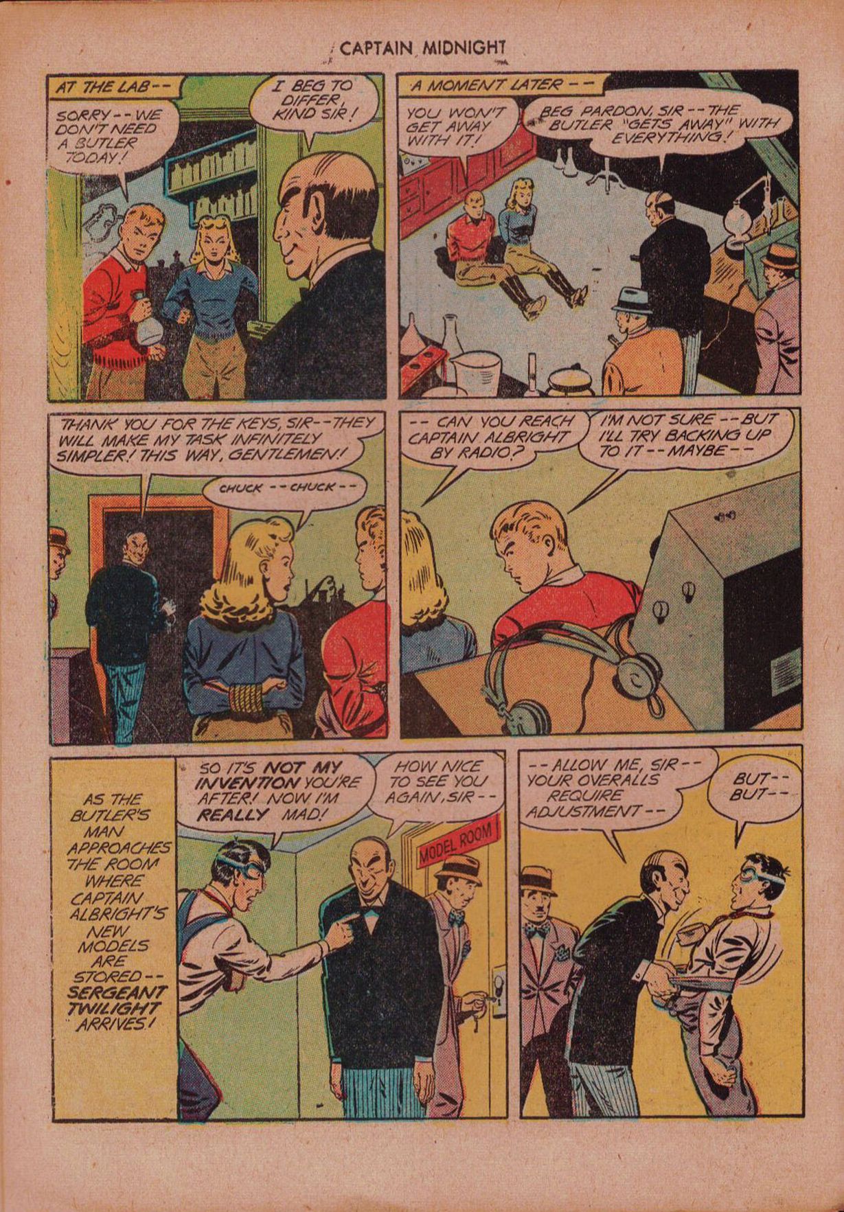 Read online Captain Midnight (1942) comic -  Issue #16 - 34