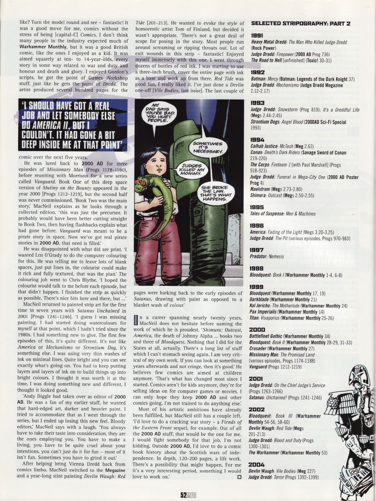 Read online Judge Dredd Megazine (Vol. 5) comic -  Issue #228 - 52