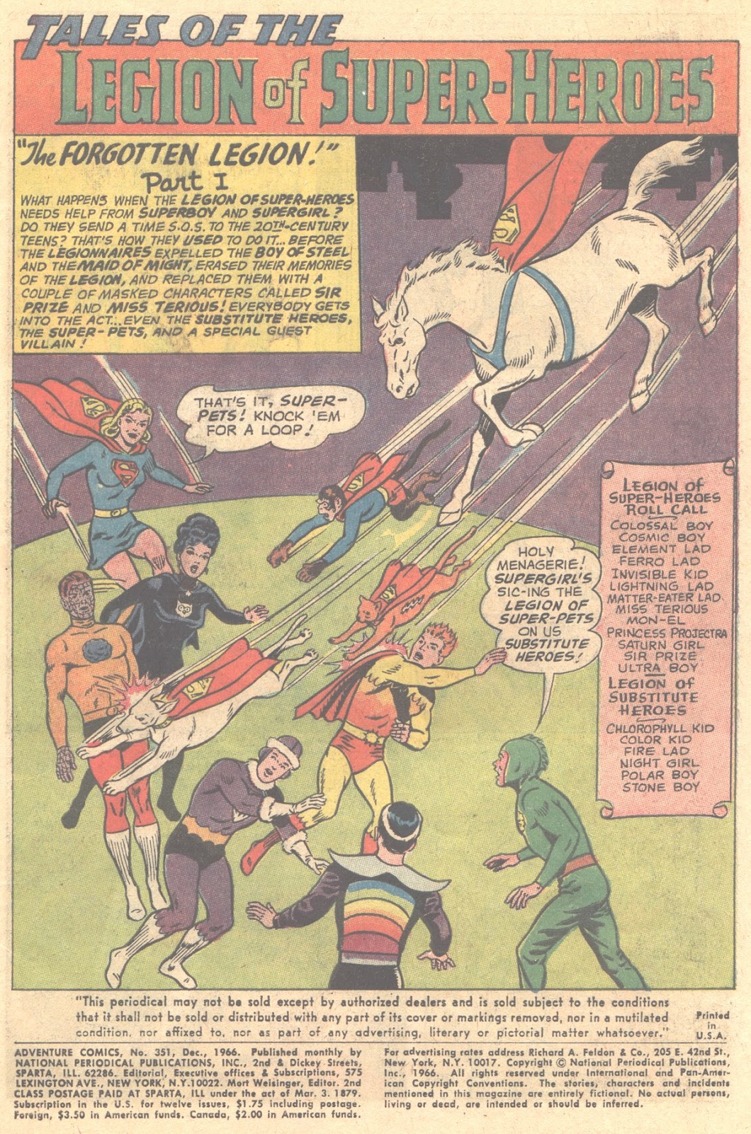 Adventure Comics (1938) issue 351 - Page 3